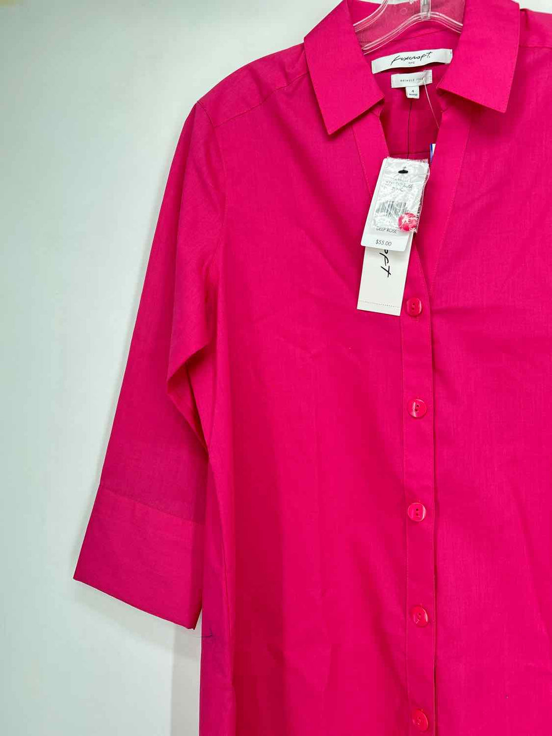 Foxcroft Size 4 Pink NWT Long Sleeve