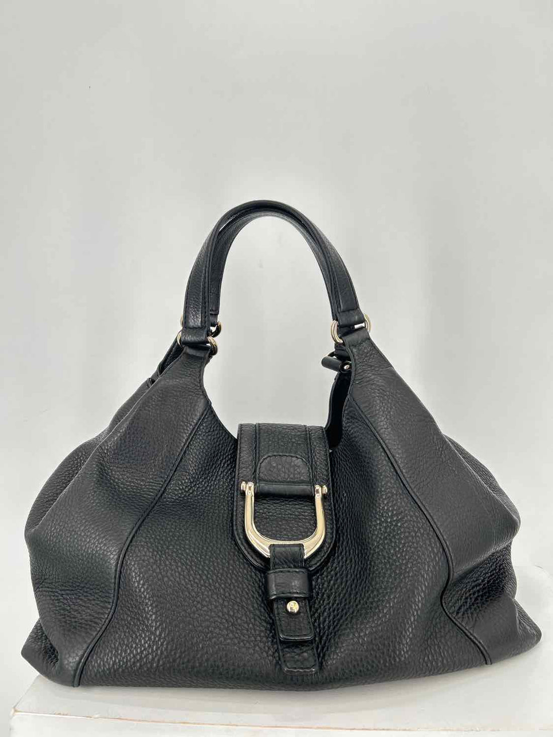 Gucci Black Pebbled Leather LUXURY