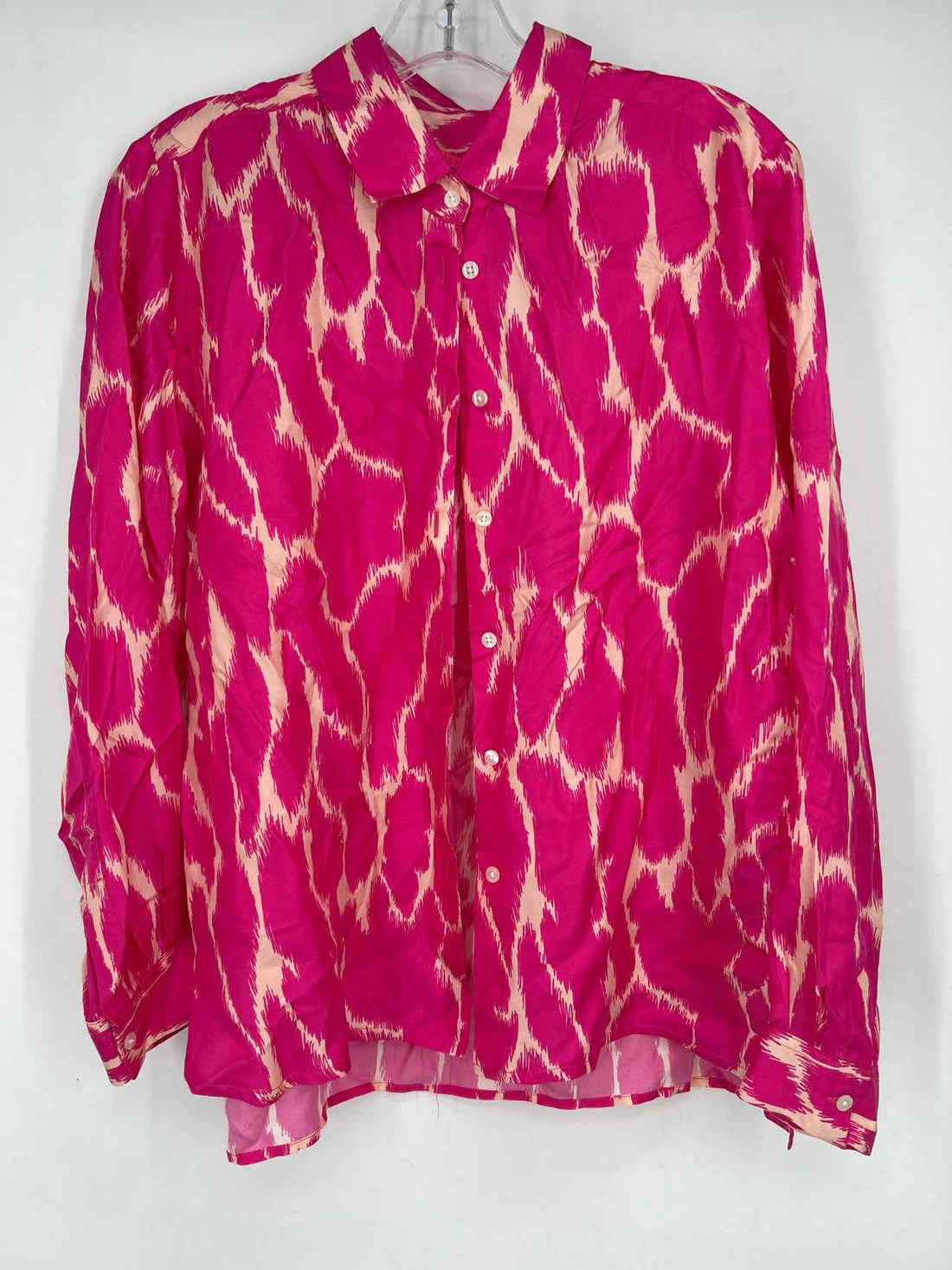 Vilagallo Size 44 Hot Pink Print Long Sleeve