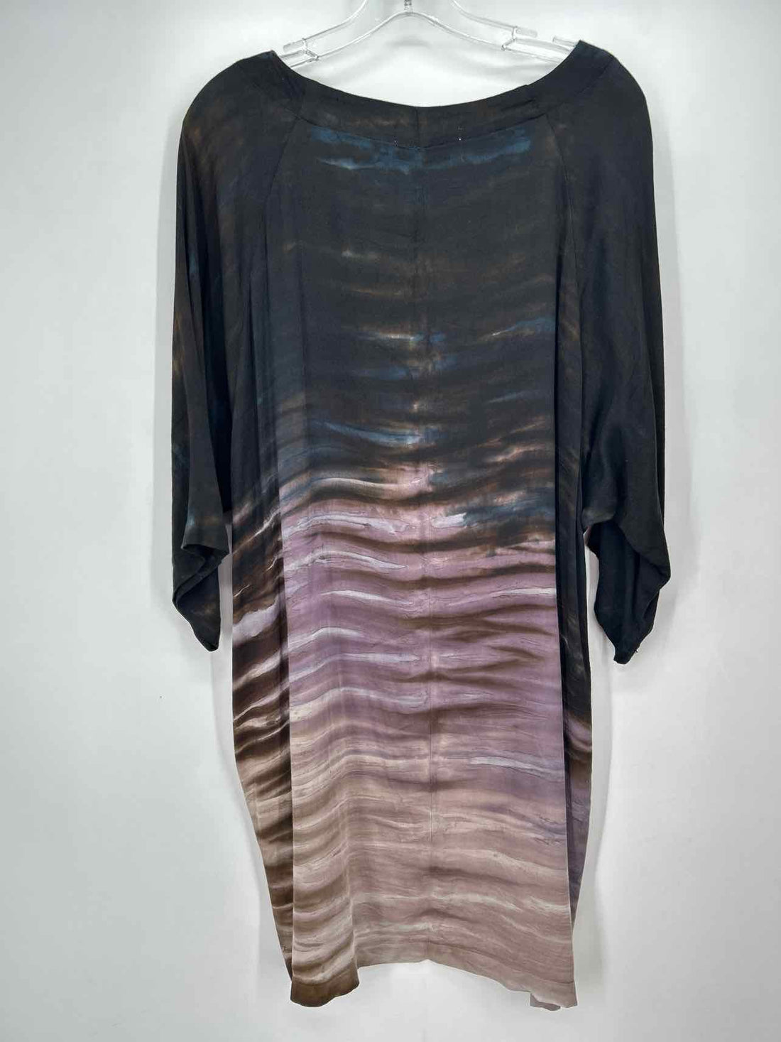 River + Sky Size M Navy & Purple Long Sleeve Dress