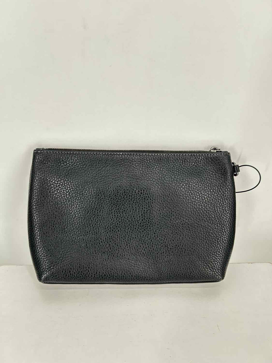 Coach Black Pebbled Leather Pouch