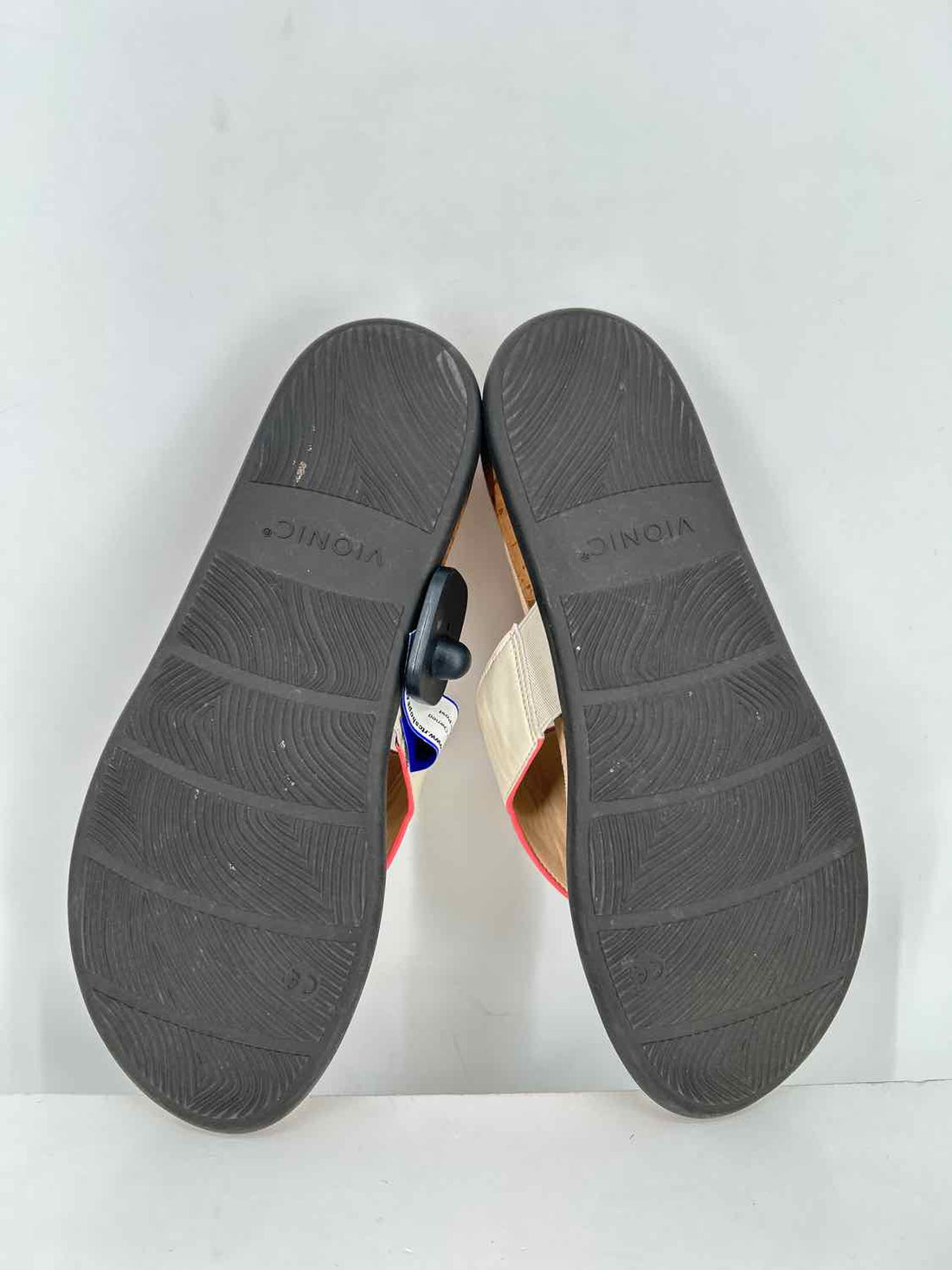 Vionic Jillian Toe Post Women Size 9 Beige Sandals