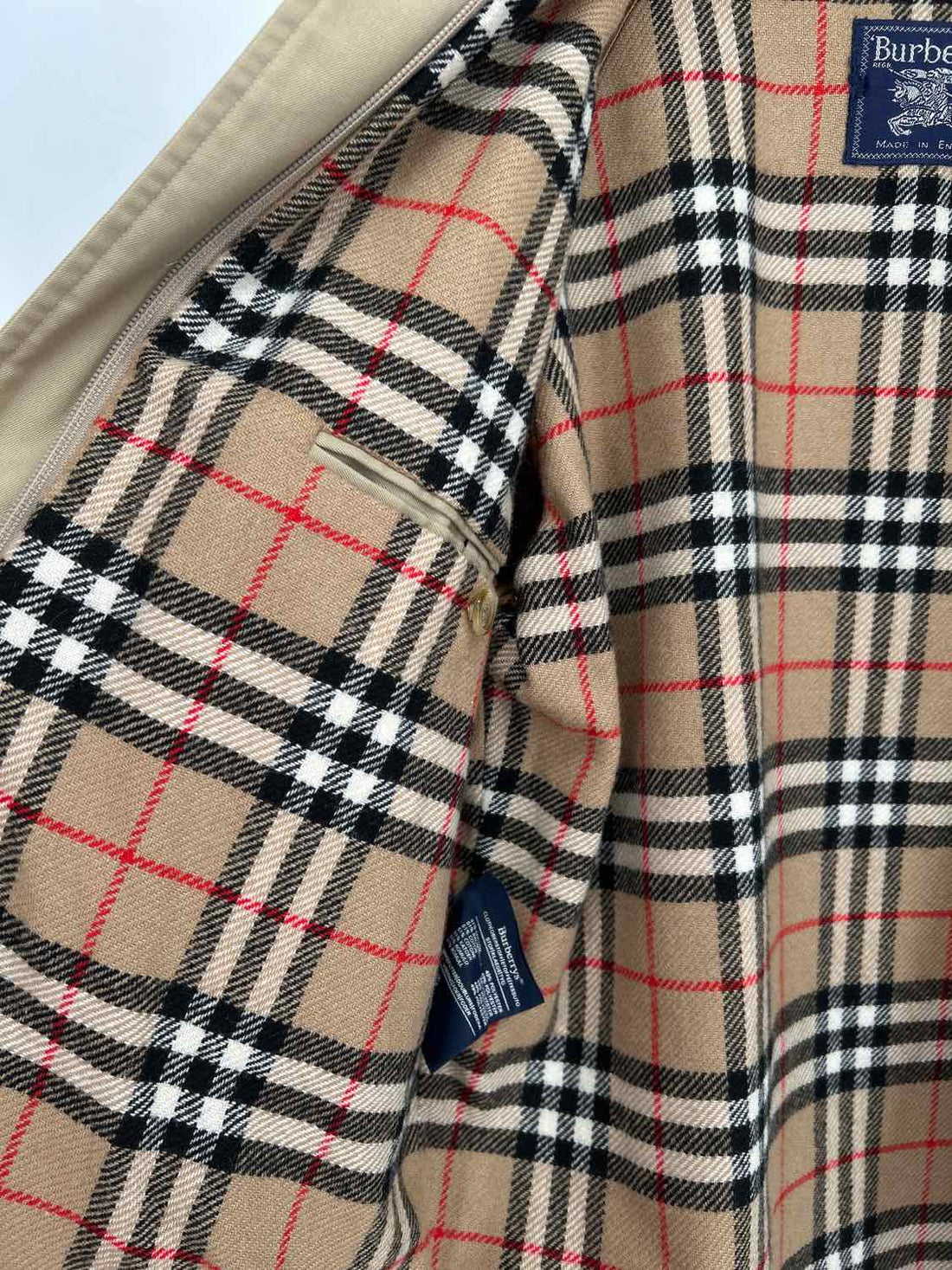 Burberry Size 10 Khaki Harrington Jacket