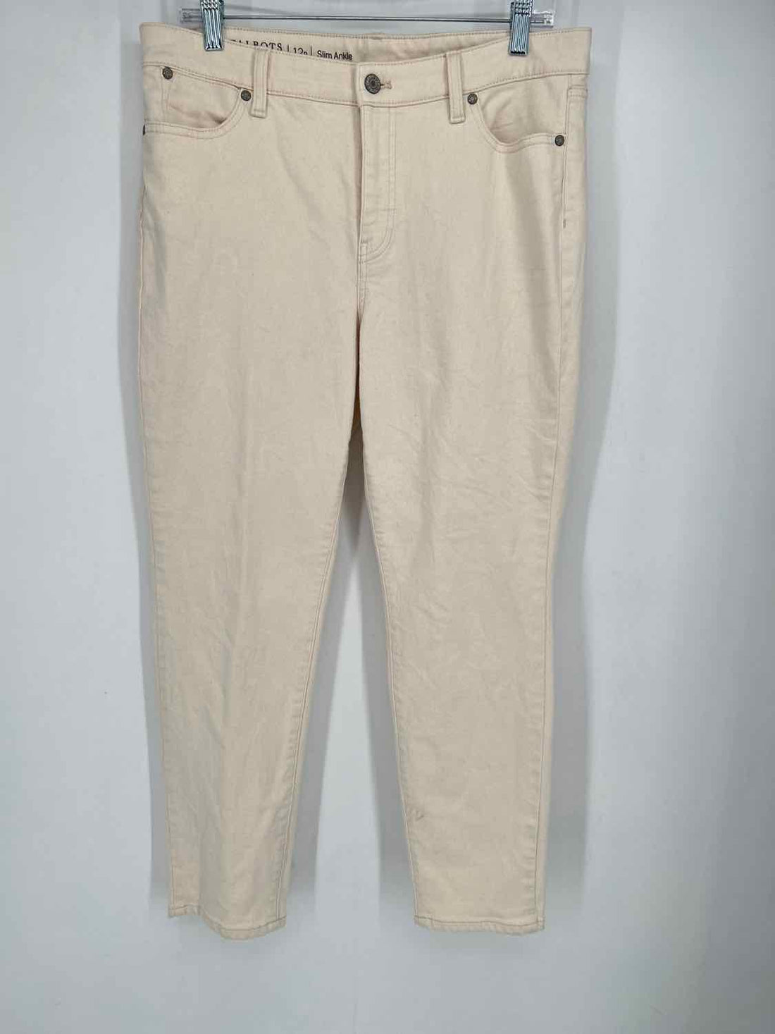 Talbots Size 12P Cream Pants