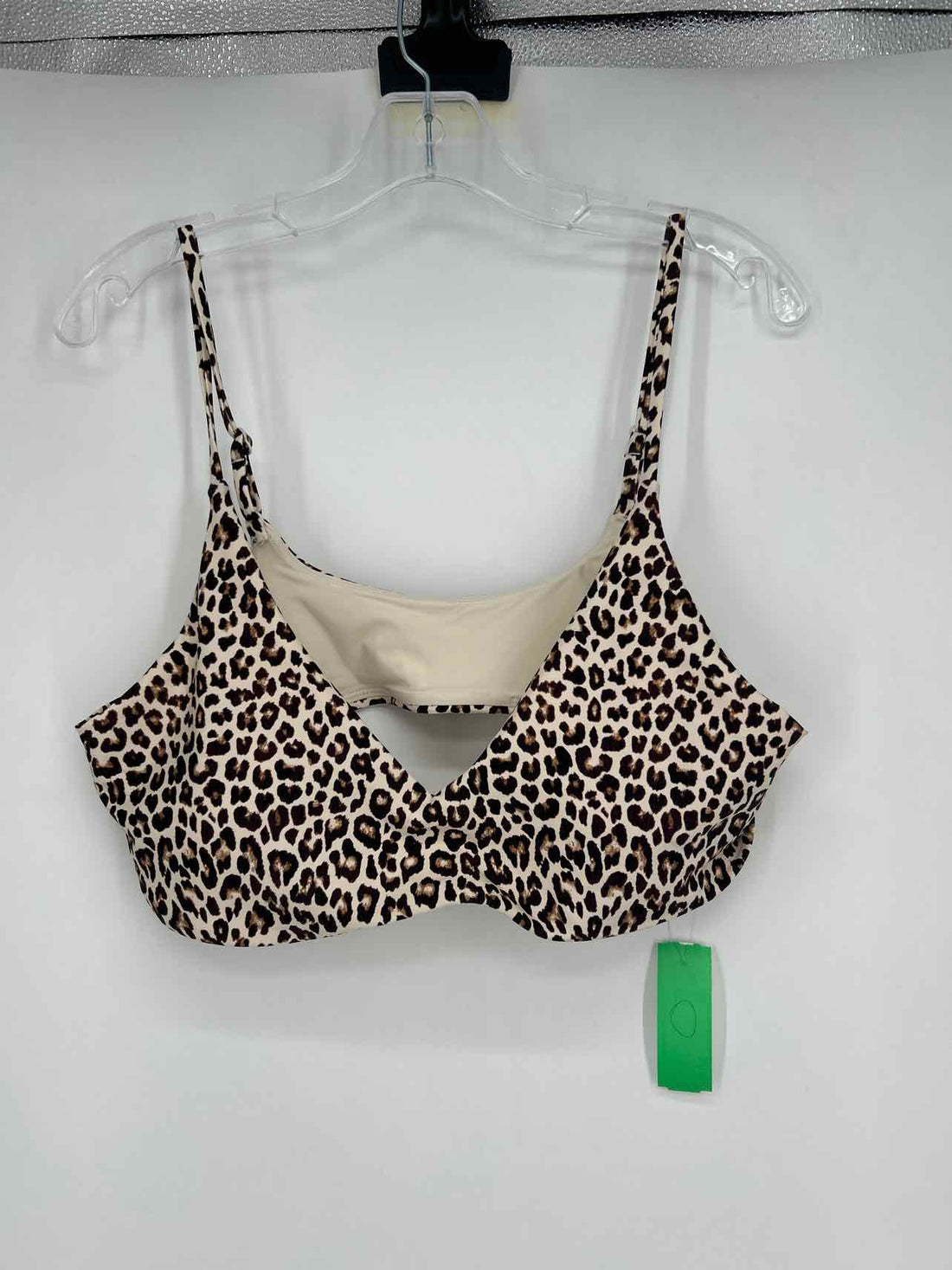 J Crew Size XXL Leopard Swimsuit Top Only