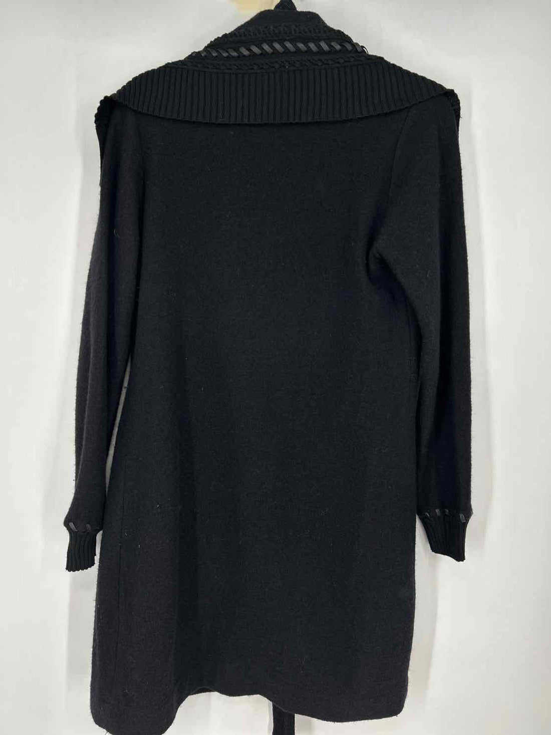 White House Black Market Size S Black Wool & Acrylic Cardigan