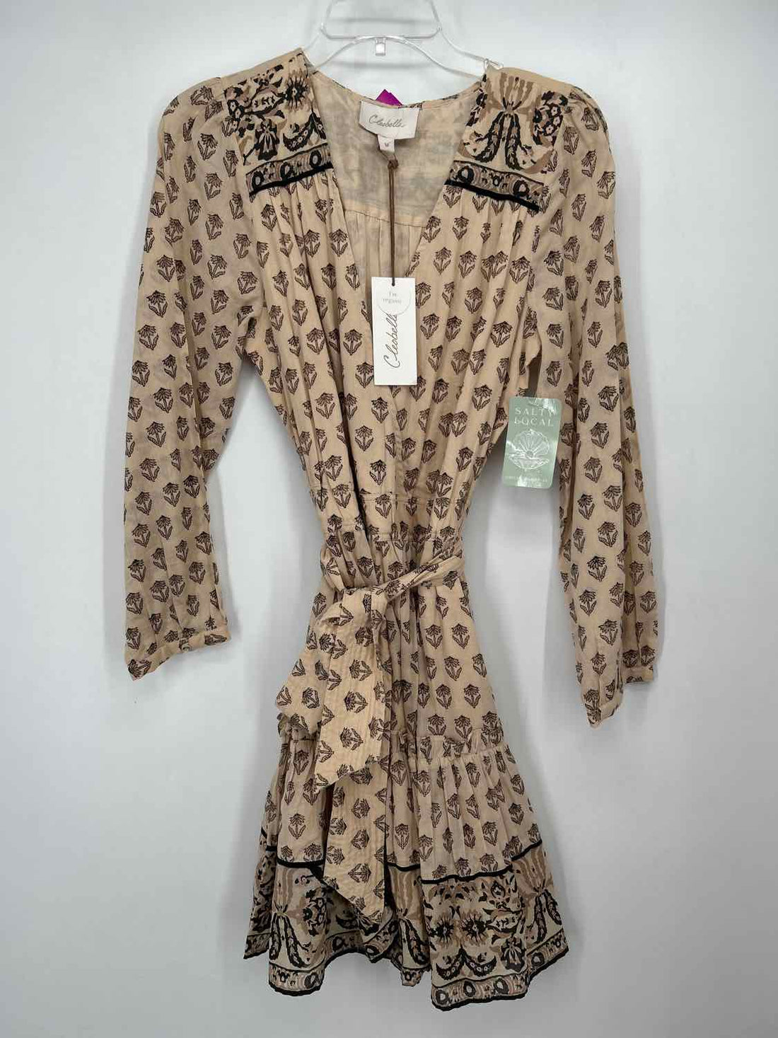 Cleobella Size M Cream & Tan Floral NWT Dress
