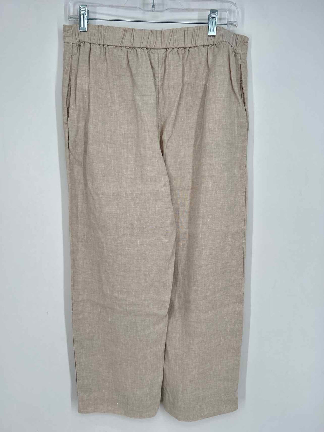 Chicos Size .5 (6) Beige Linen Pants