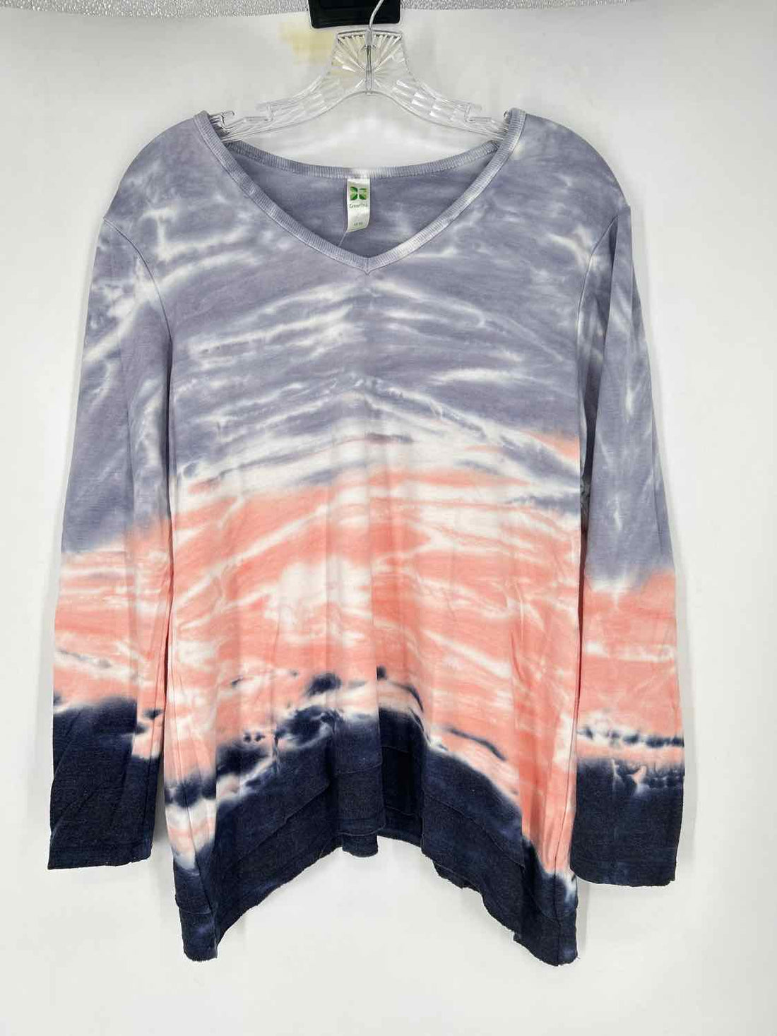 Green Tea Size M Light Gray Ombre Long Sleeve