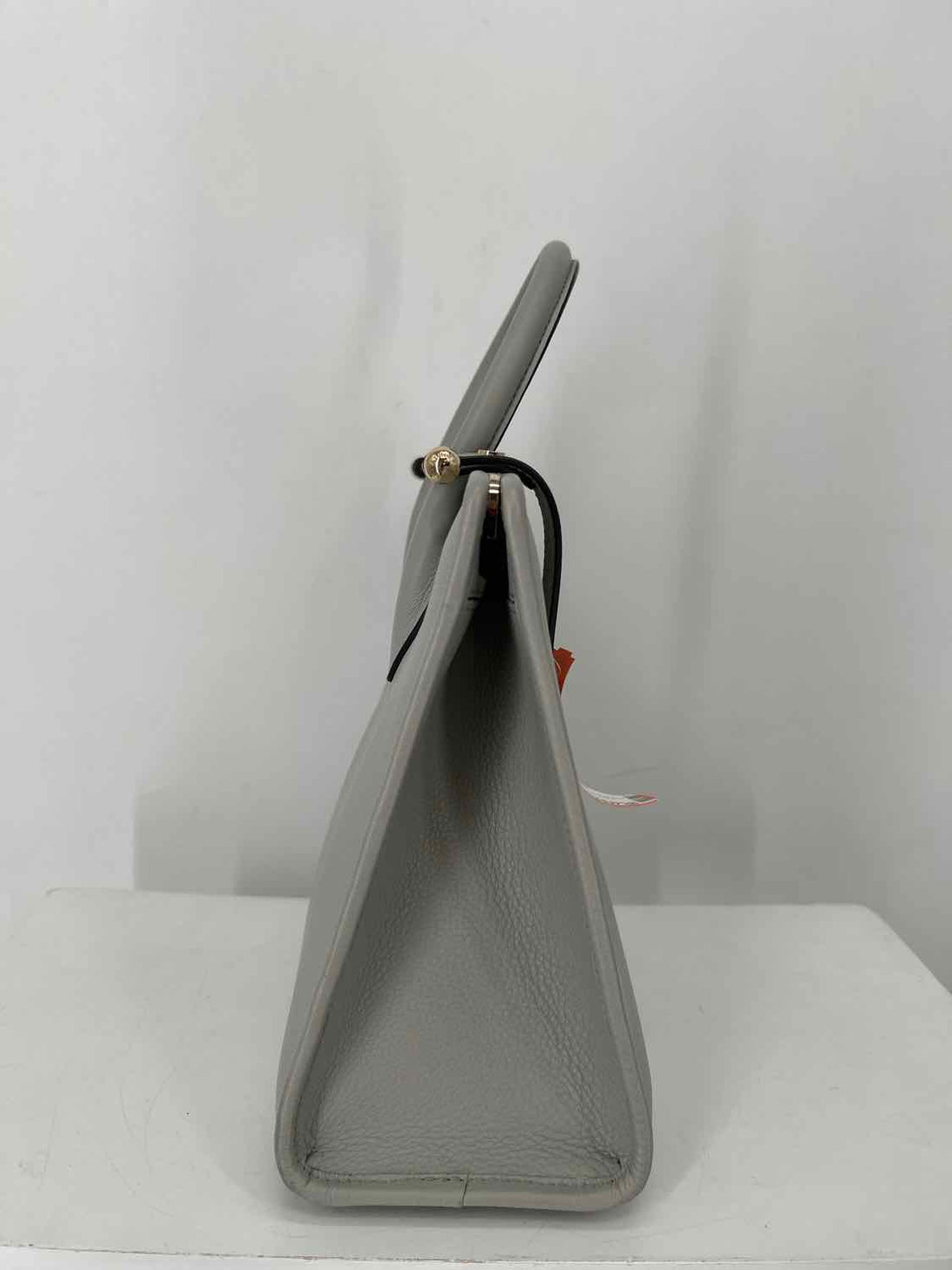 Strathberry Gray Pebbled Leather Clutch