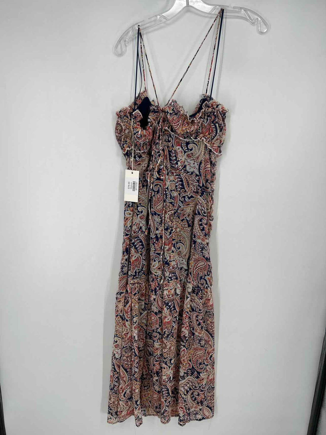 Camellia Size M Navy & White Print NWT Dress