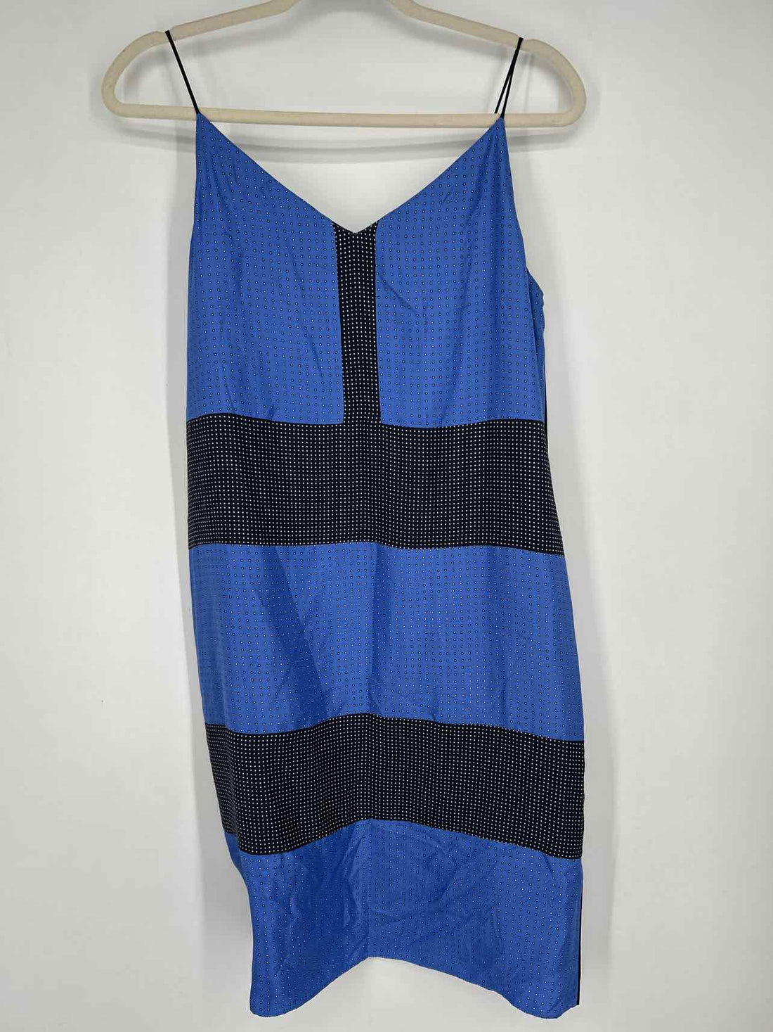 Rag & Bone Size 8 Black & blue polkadot Silk NWT Dress