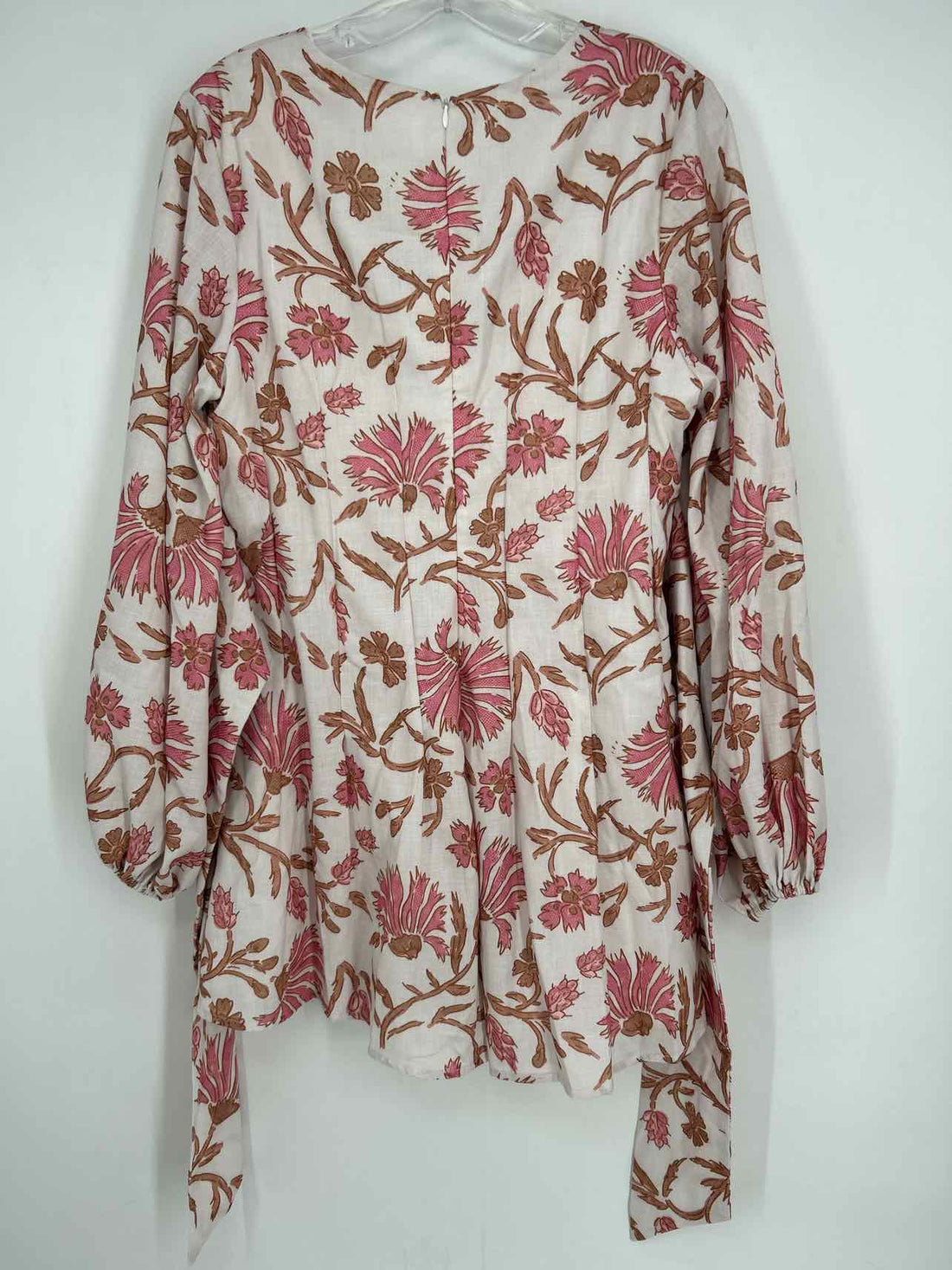 Indi Luxe Size XL White Pink & Brown Floral NWT Rompers