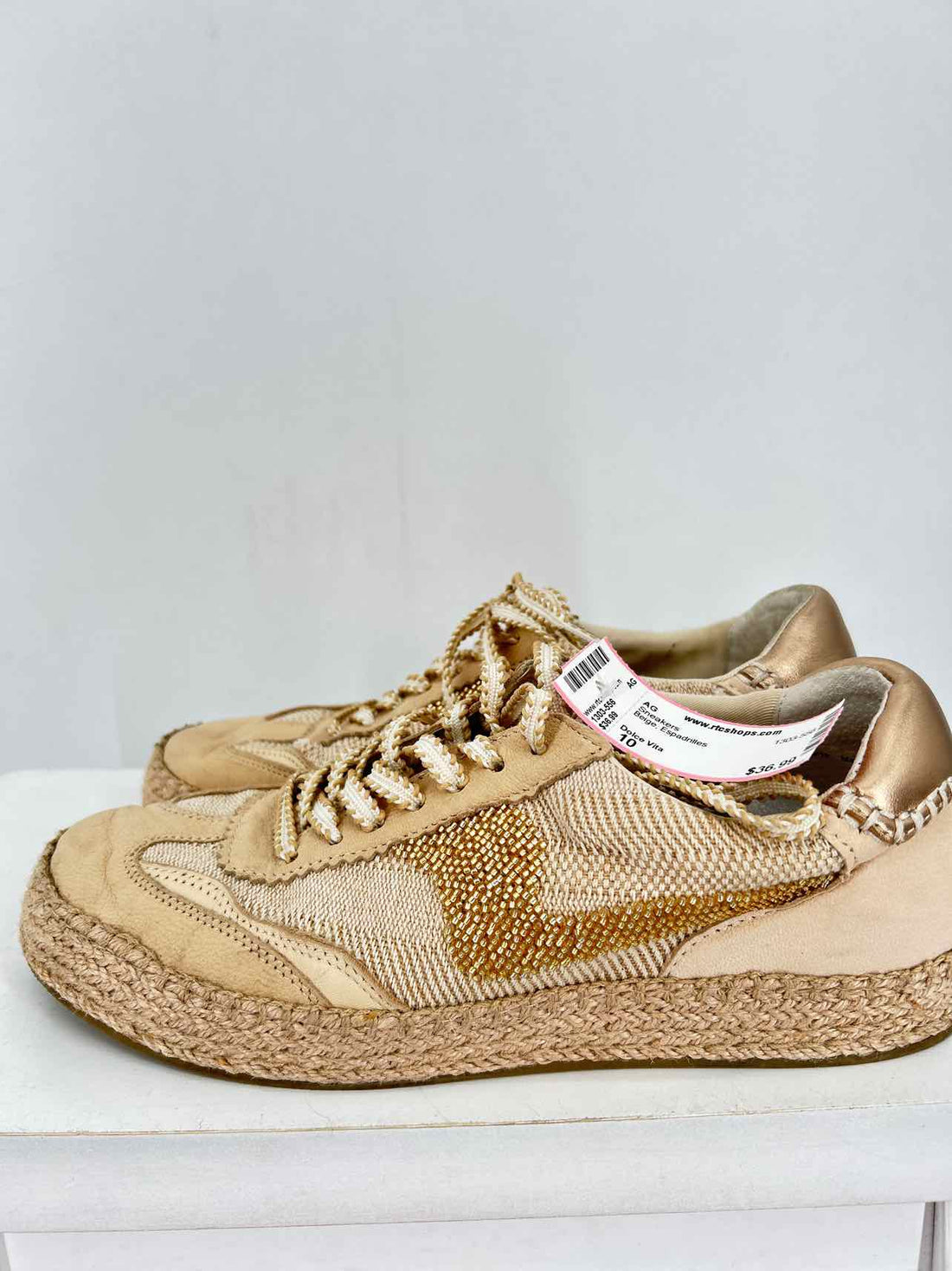 Dolce Vita Women Size 10 Beige Espadrilles Sneakers