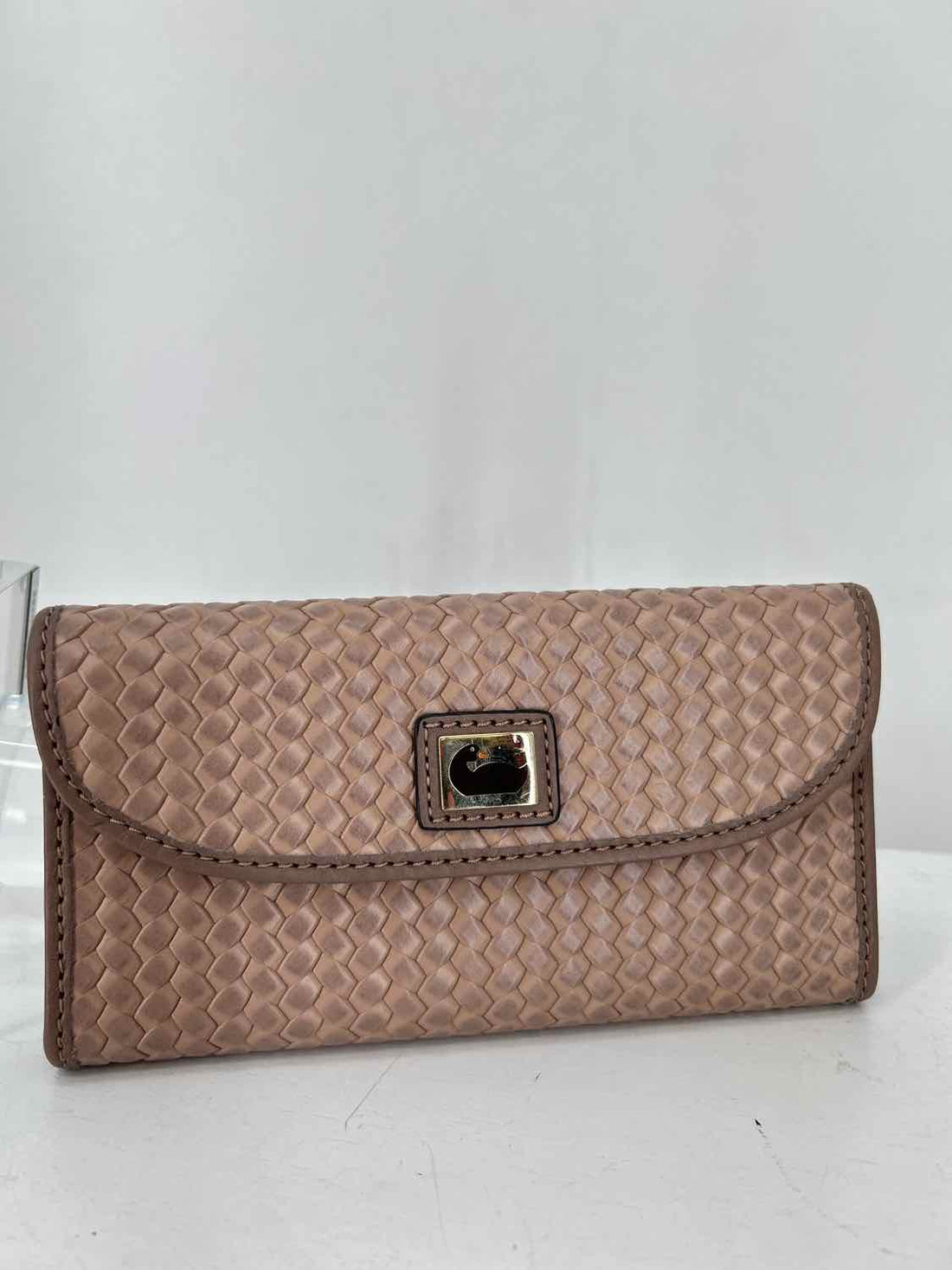 Dooney & Bourke Dusty Blush Camden Woven Leather Wallet