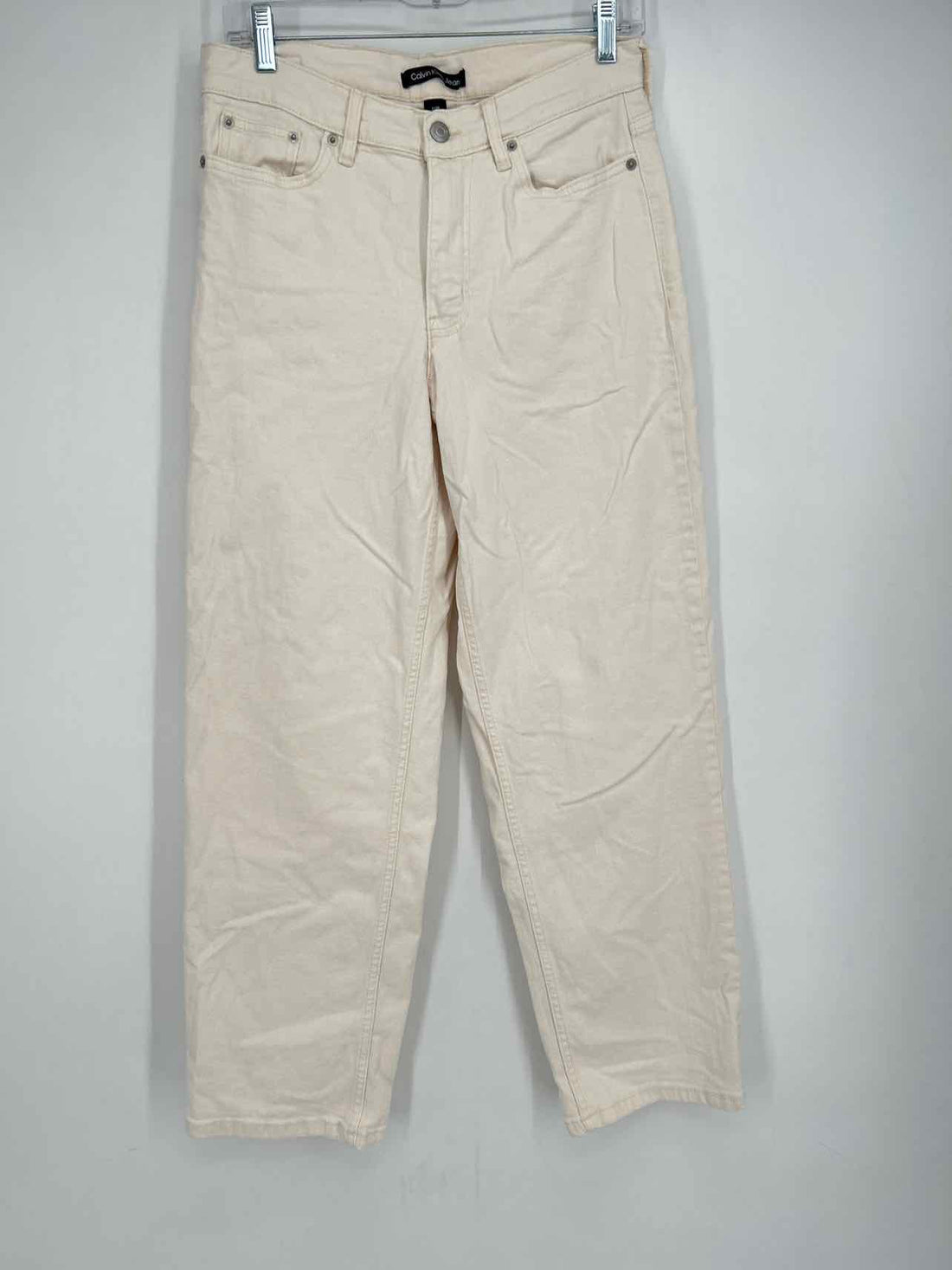 Calvin Klein Size 2 Ivory Jeans