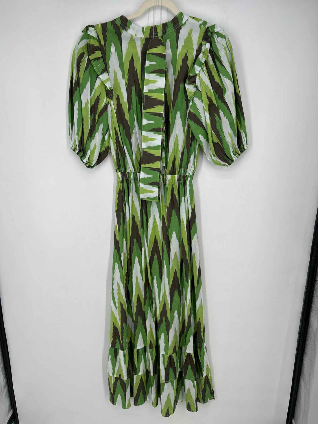 SoLe XS Green & White Print New Boutique Dress
