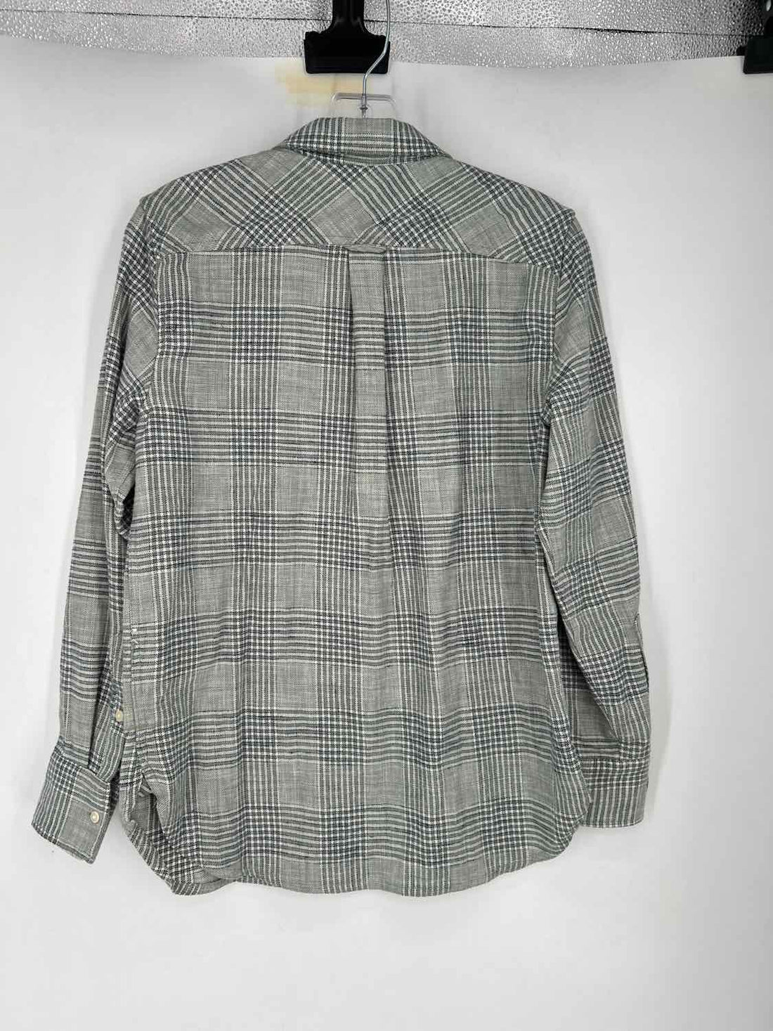 J Crew Size 2 Light Green Plaid NWT Long Sleeve