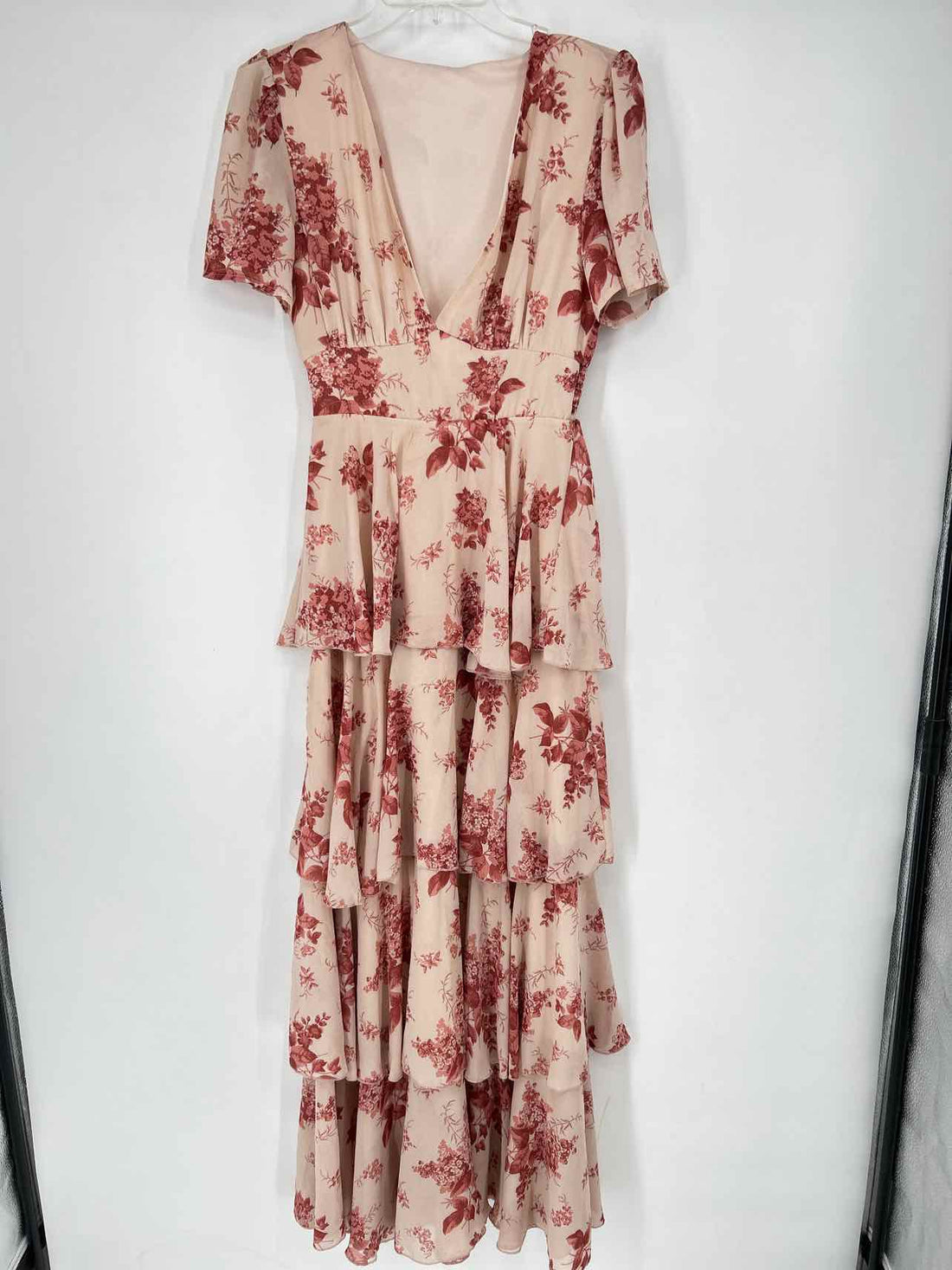 Baltic Born Size S Blush Floral Short Sleeve Dress