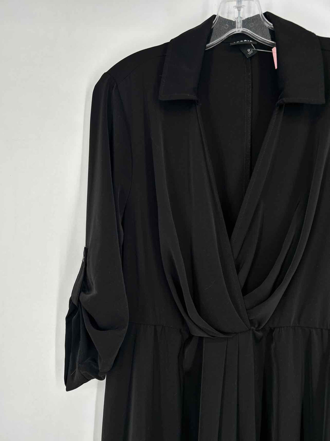 Torrid Size 0 Black Long Sleeve Dress