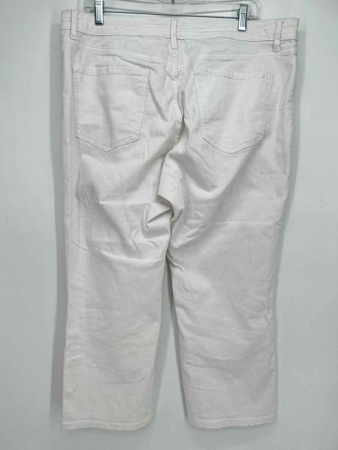Nine West Size 14 White Chrystie Capri Jeans