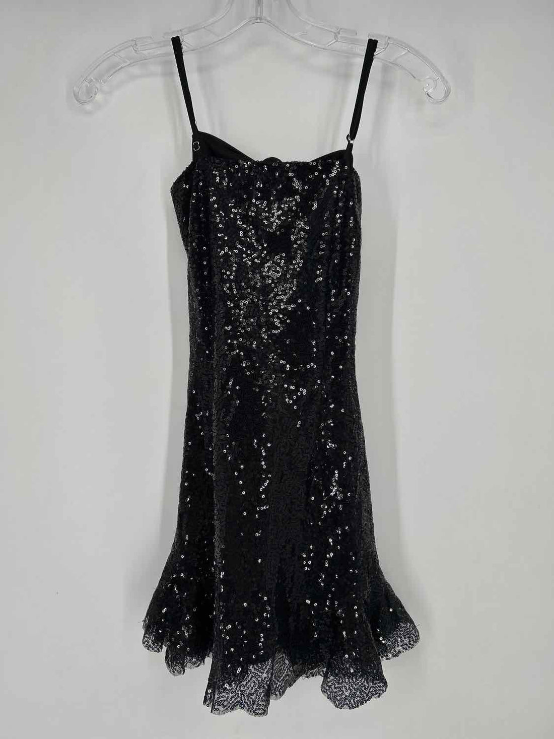 Lucy in the Sky XXS Black Sequined Sleeveless Holiday