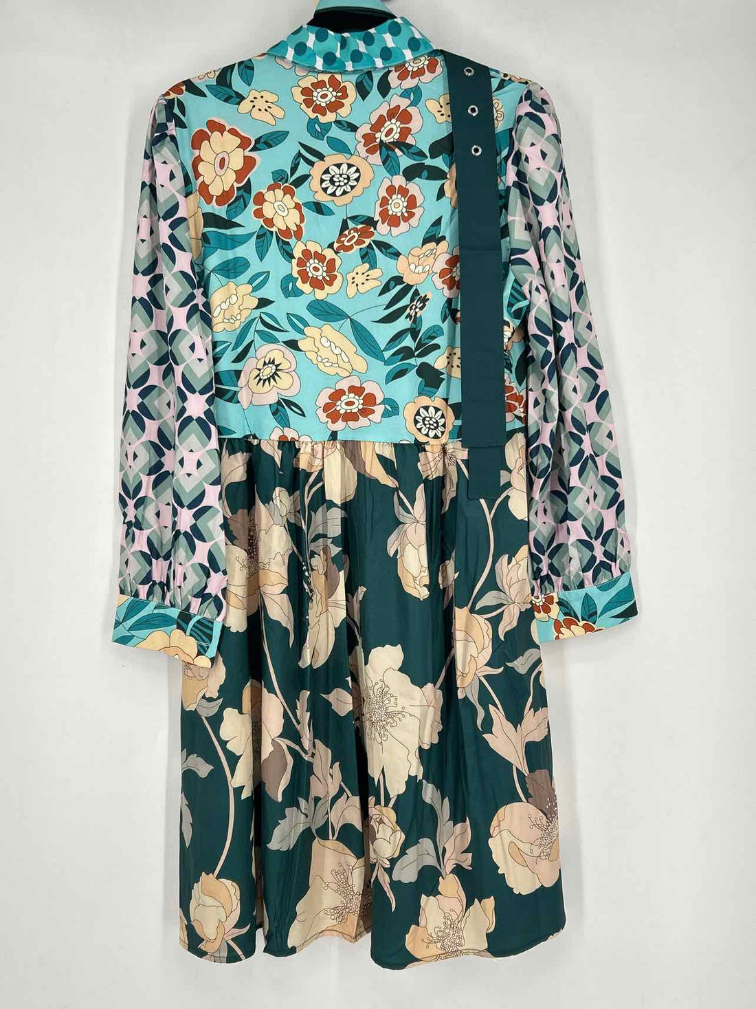 Sunday Up Size L Aqua & Teal print NWT Dress