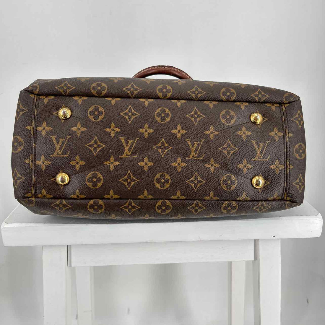 Louis Vuitton Pallas MM Brown Monogram Satchel LUXURY