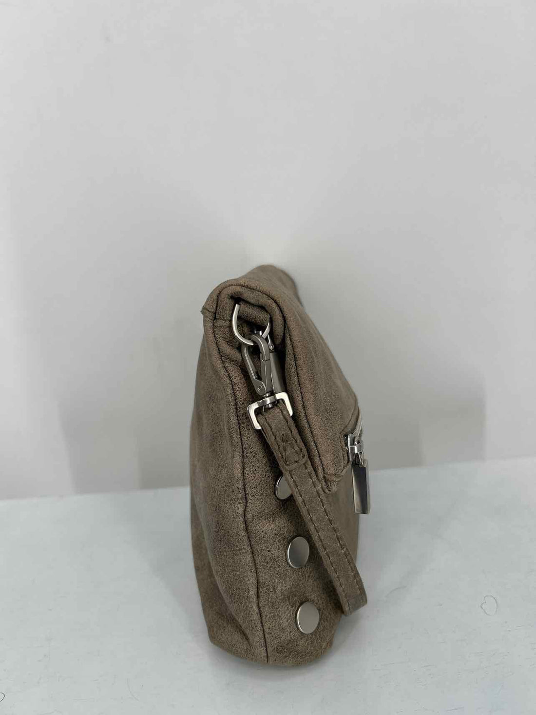 Hammitt Stone Gray Leather As Is Crossbody