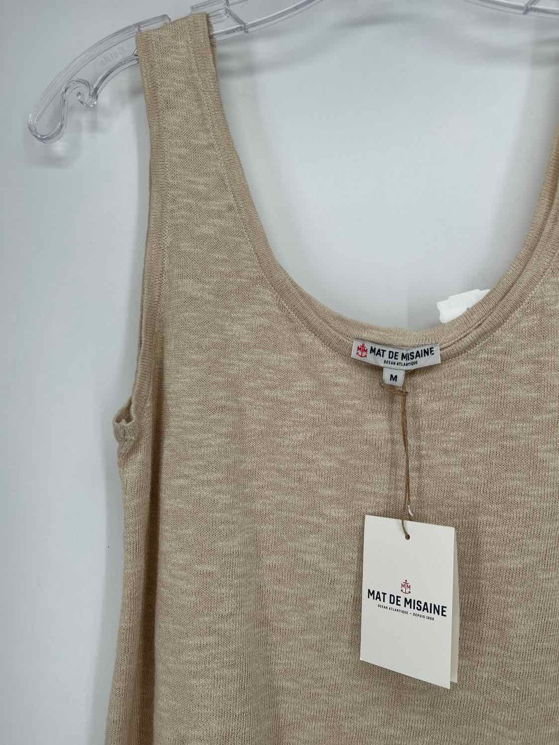 Mat De Misaine M Khaki Linen/Cotton NWT Boutique Top