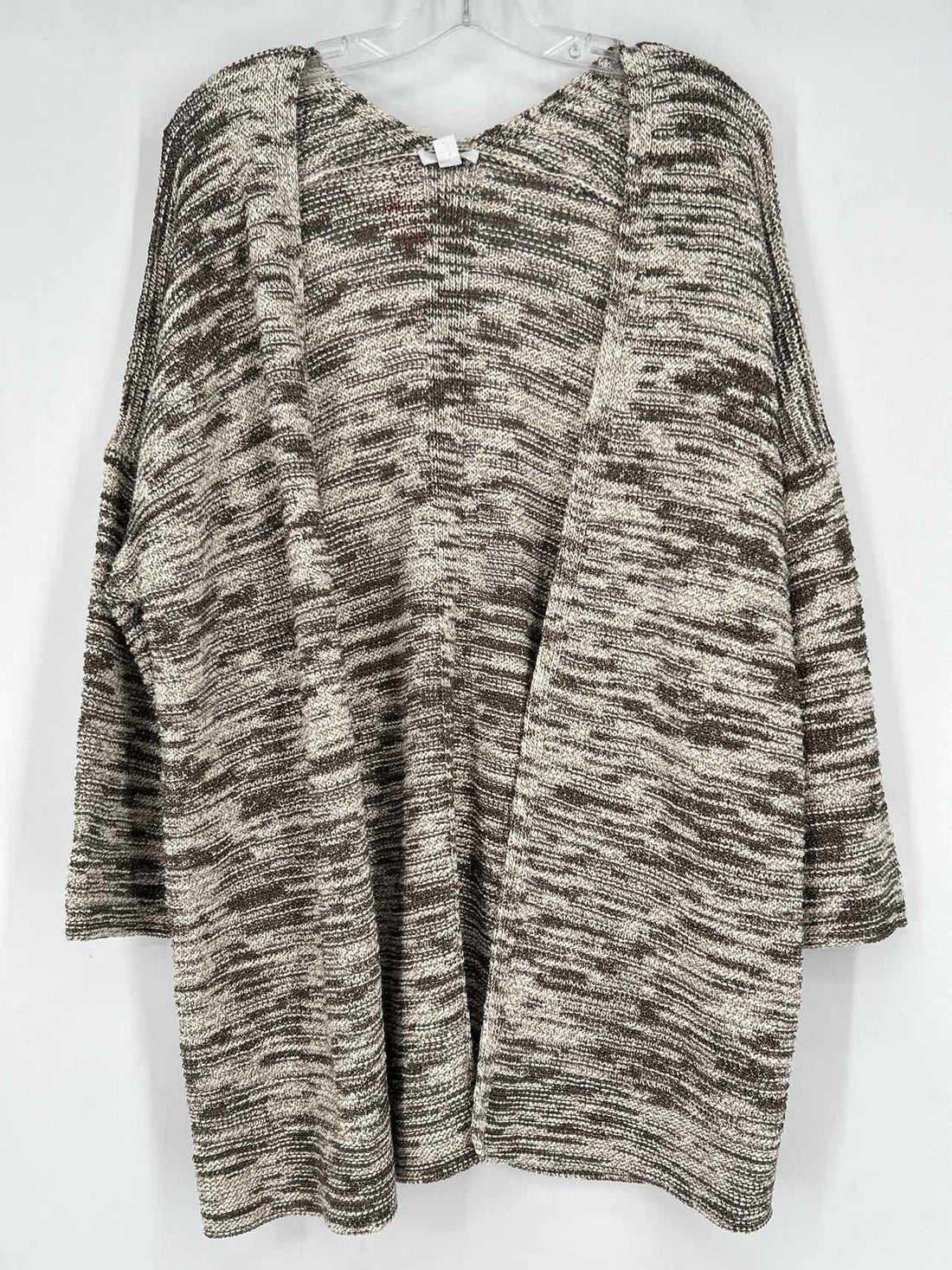 Pure Jill Size M Cream & Taupe Cardigan