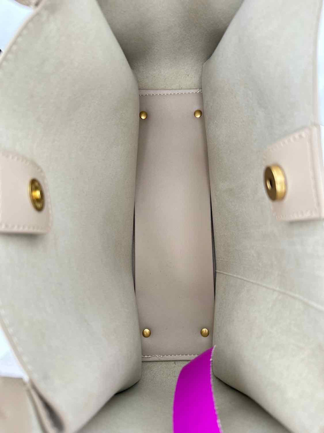Melie Bianco Beige Vegan Leather Pre Owned Tote