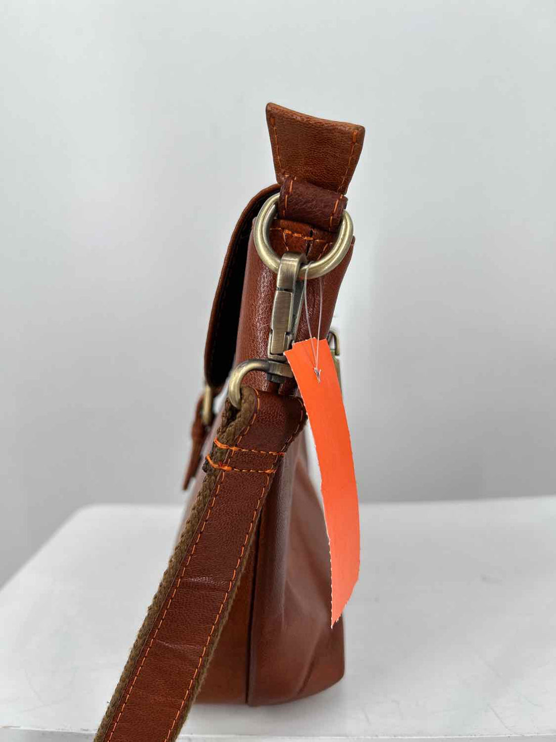 Berliner Brown Leather Crossbody Purse