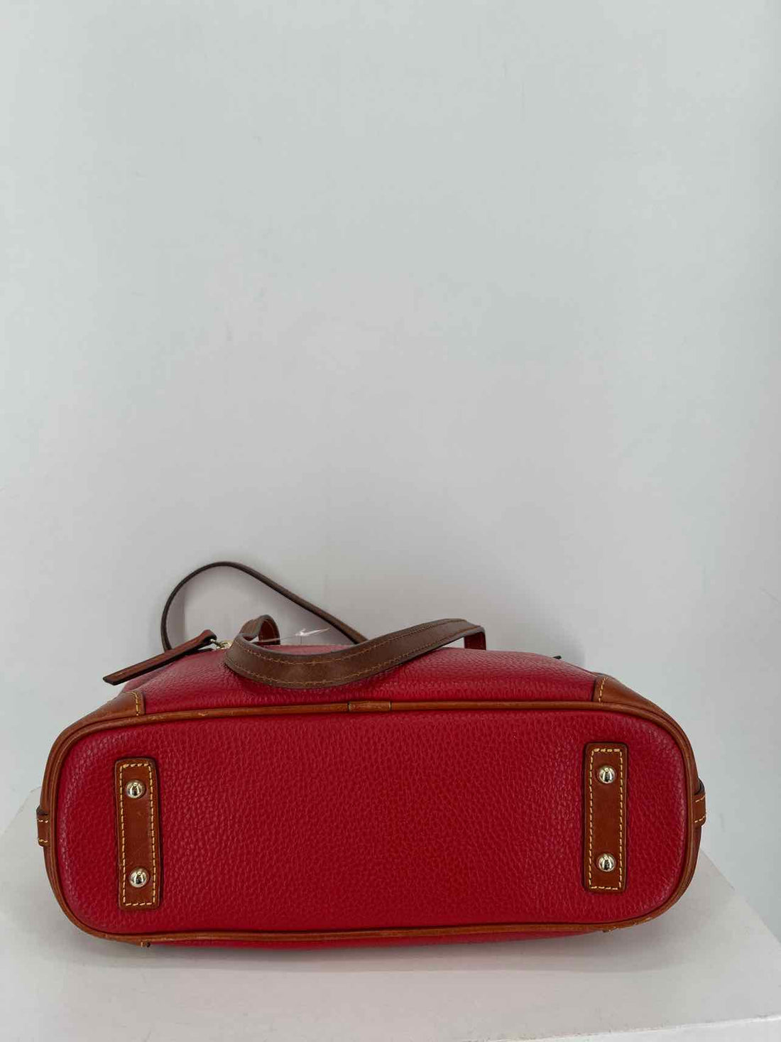 Dooney & Bourke Red Pebbled Leather Pre Owned Tote