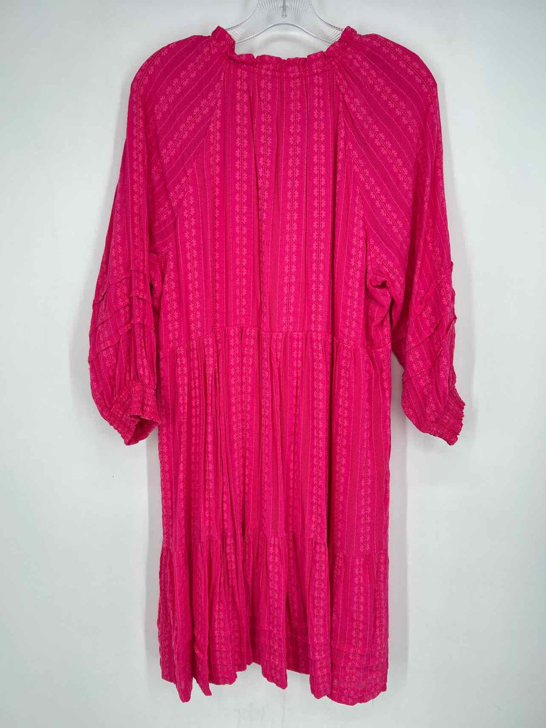 J Jill Size M Hot Pink Long Sleeve Dress