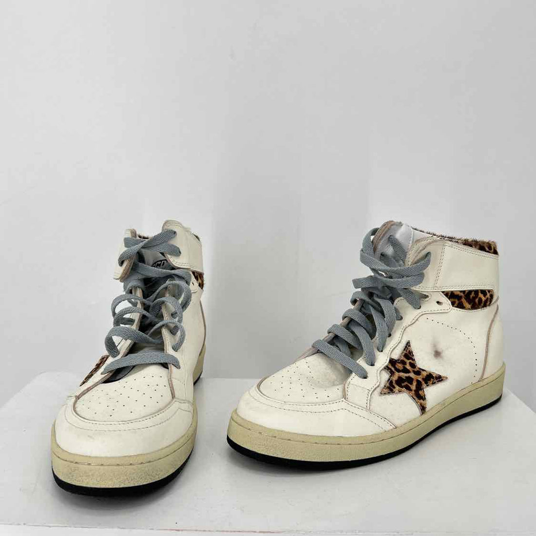 Golden Goose Women Size 38 White & leopard Sneakers