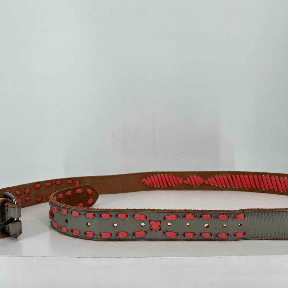 Amsterdam Cowboys Size S Genuine Leather Grey Belts