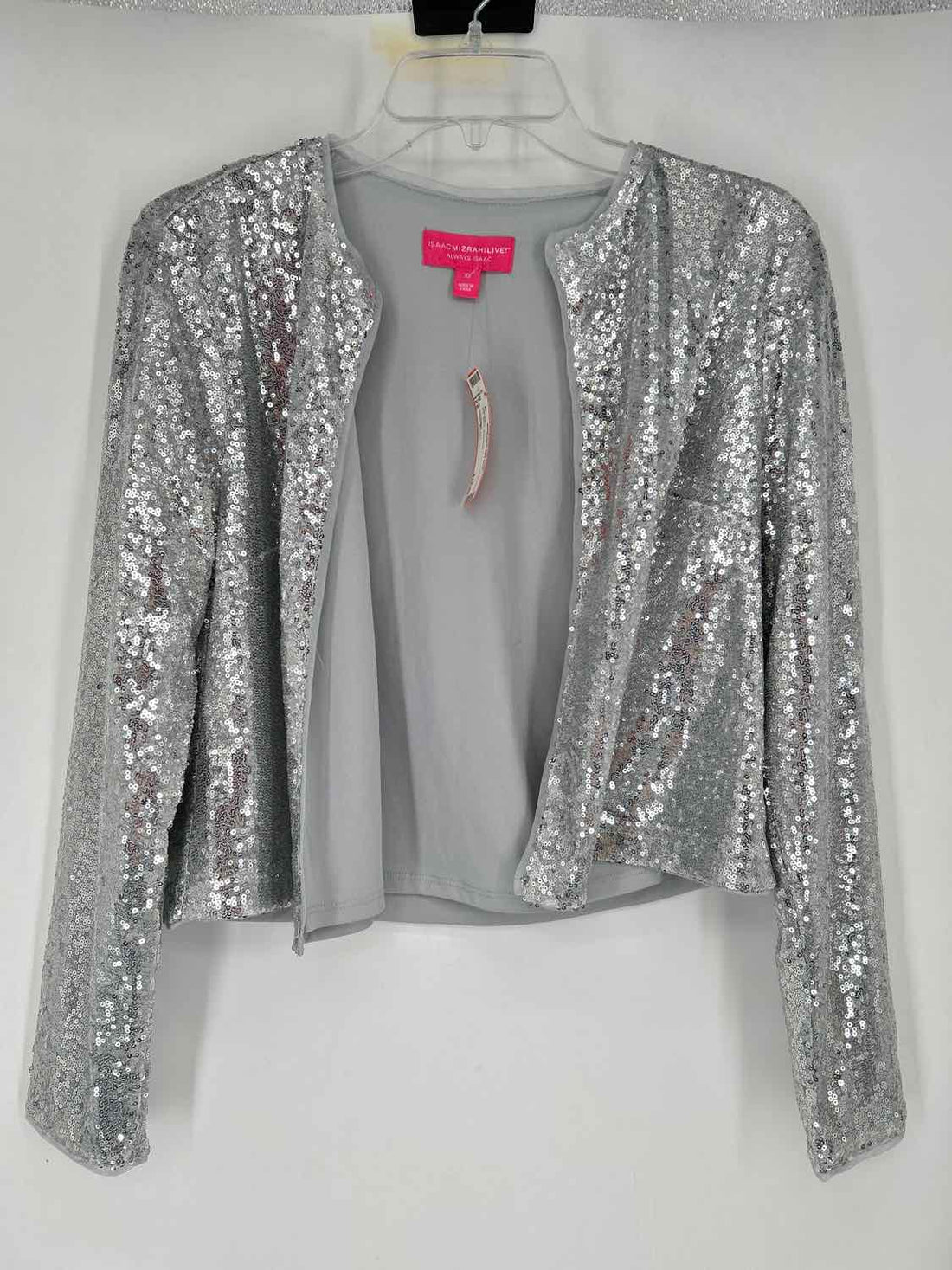 Isaac Mizrahi XS Silver Sequined Holiday