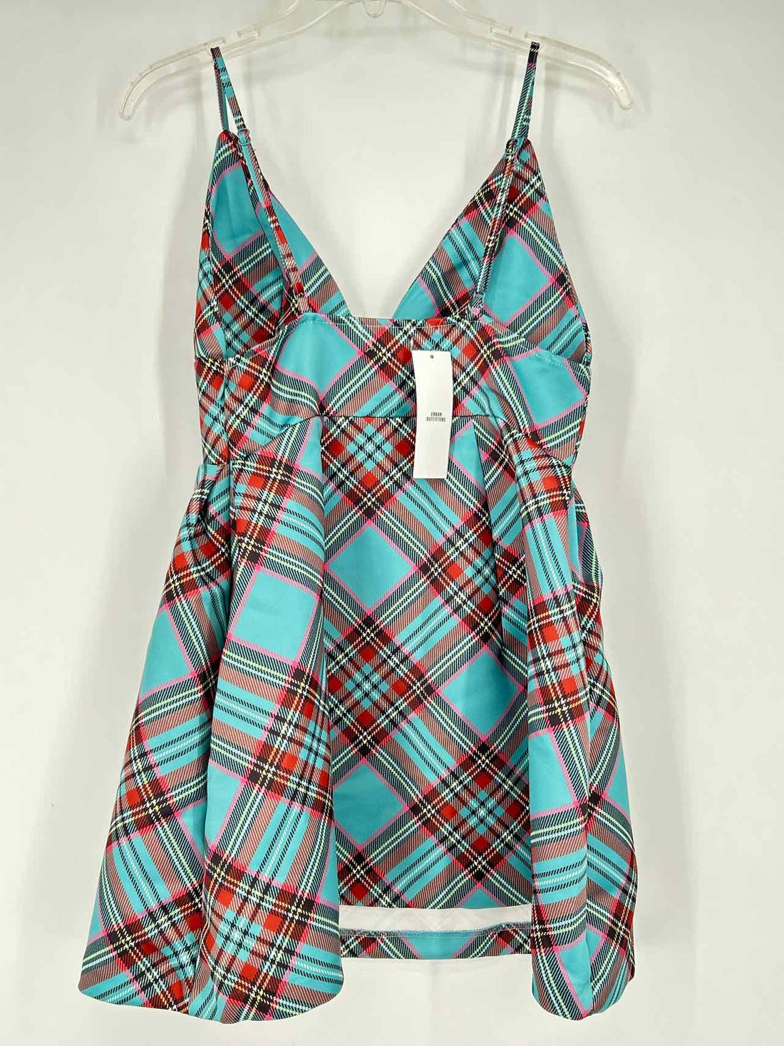 Kimchi Blue Size XS Light Teal Plaid NWT Dress
