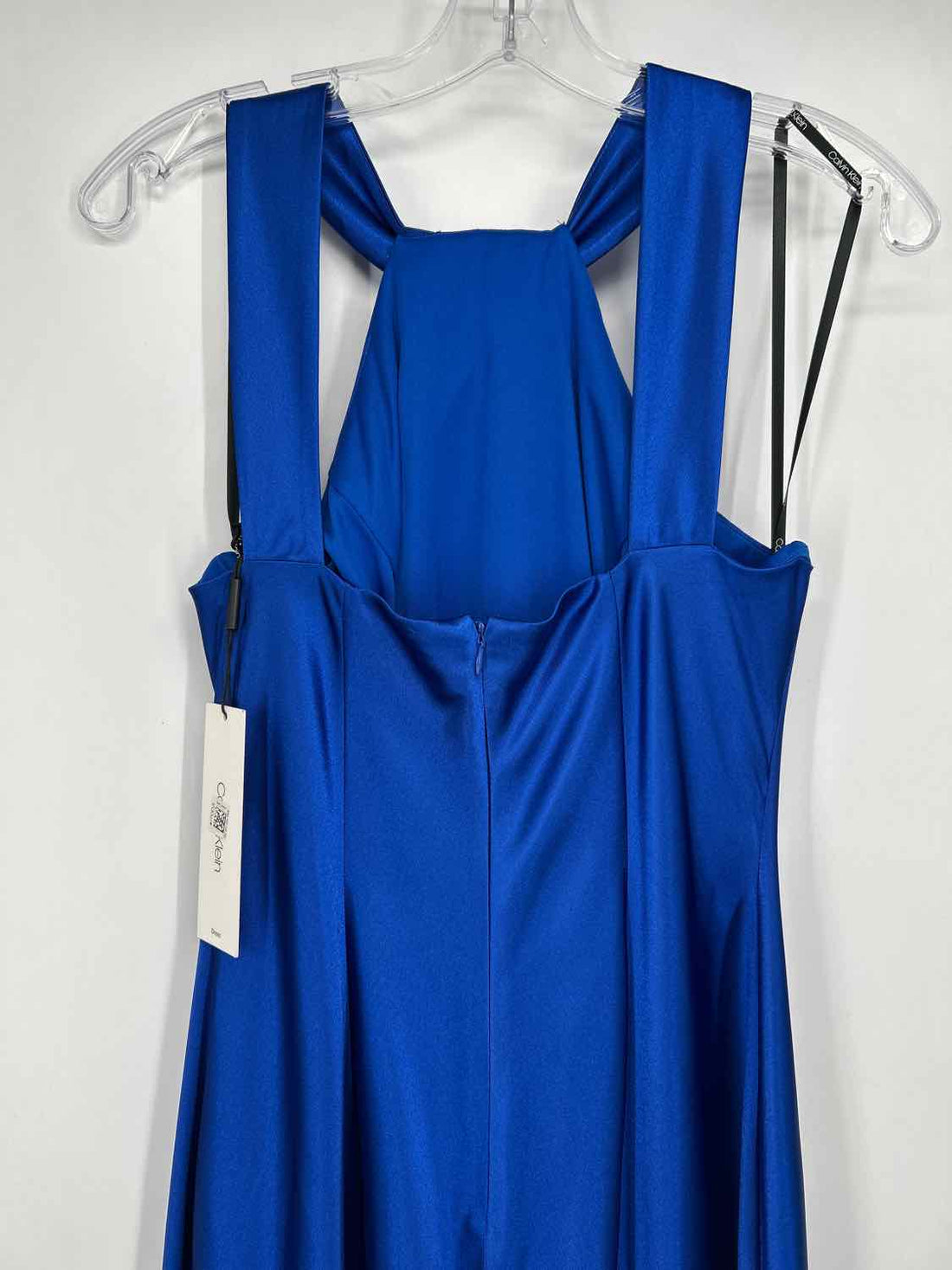 Calvin Klein 8 Blue Satin NWT Holiday