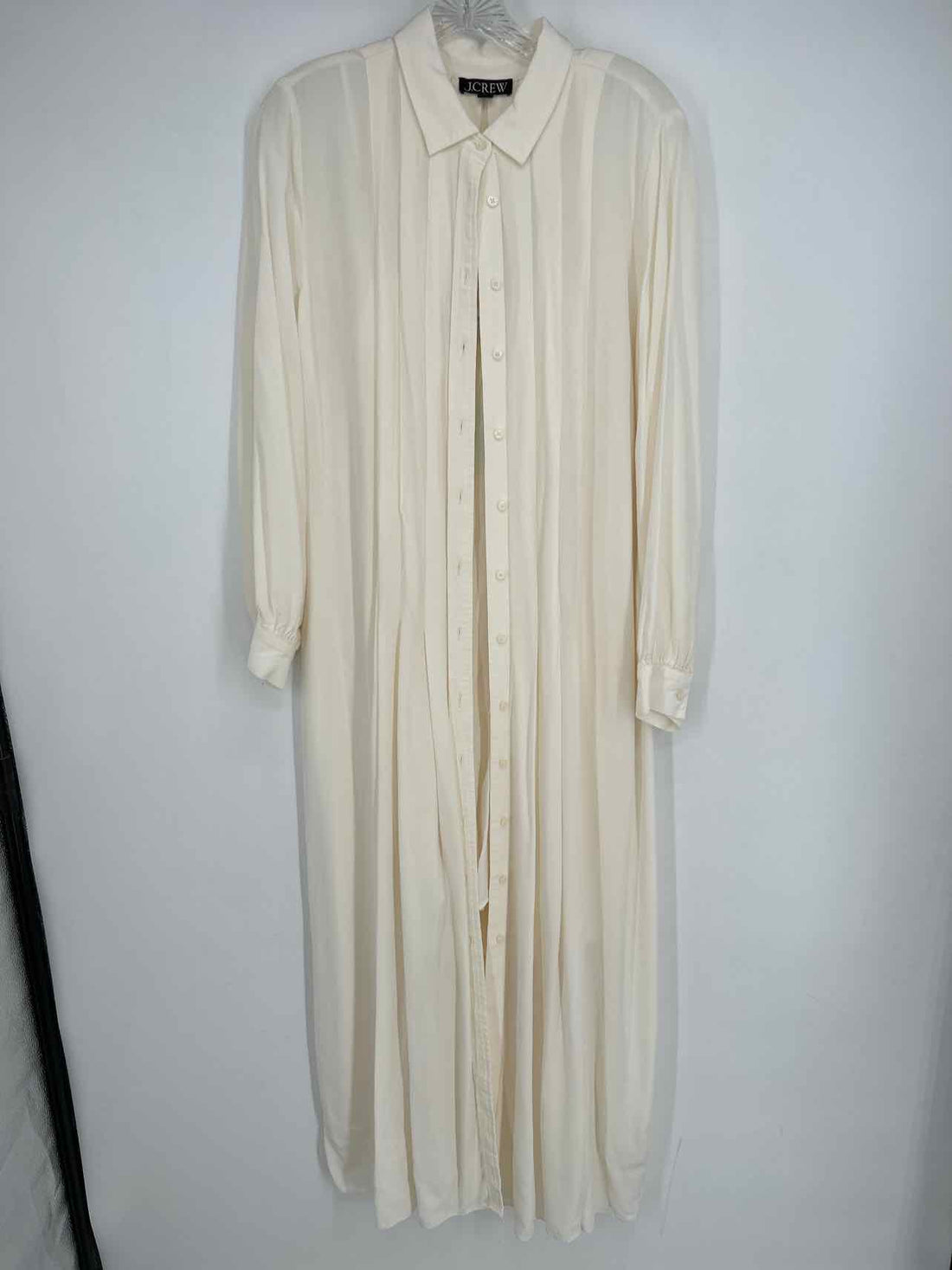 J Crew Size 10 Off White LS Dress