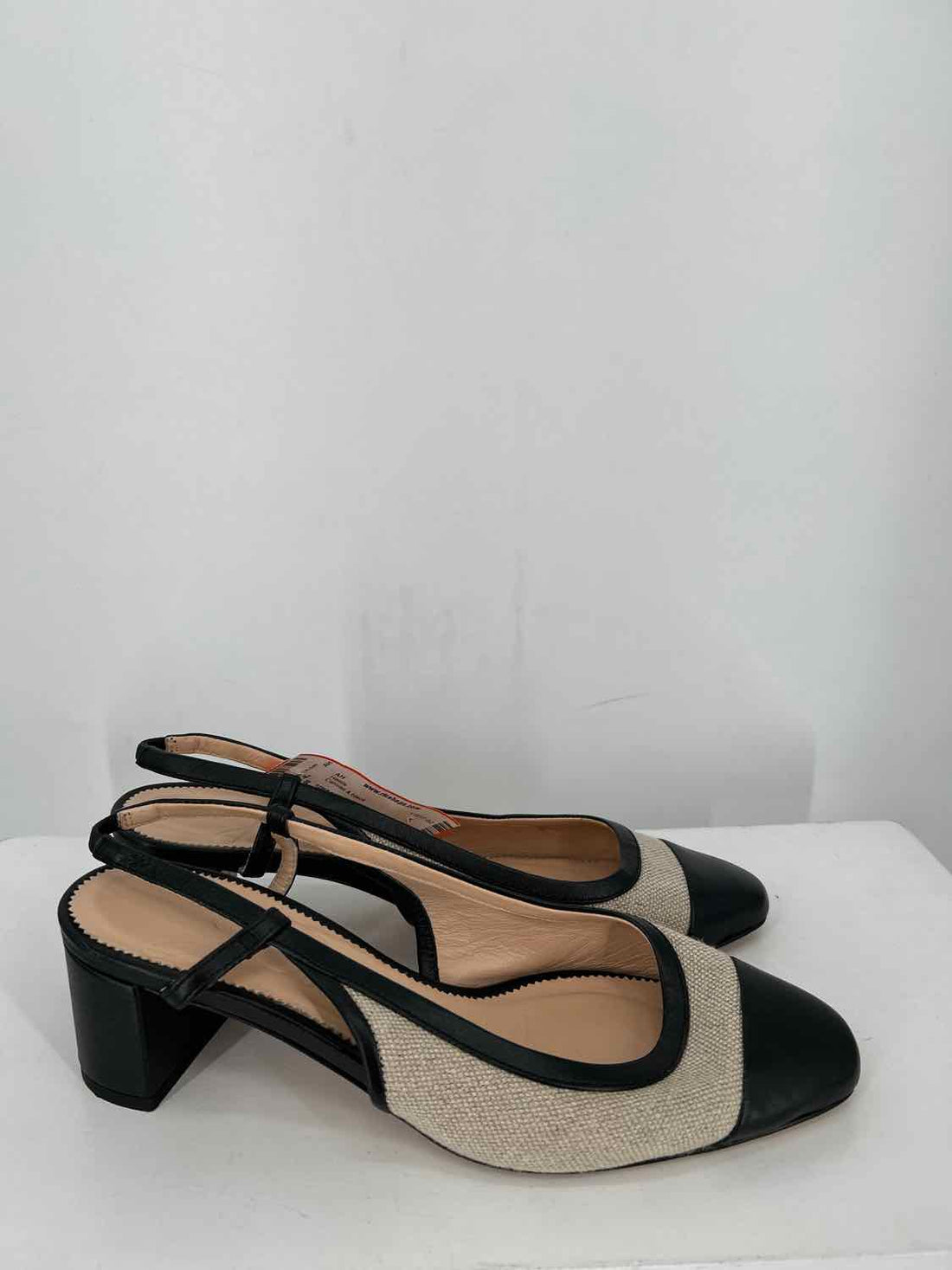 J Crew Women Size 7 Canvas & black Heels