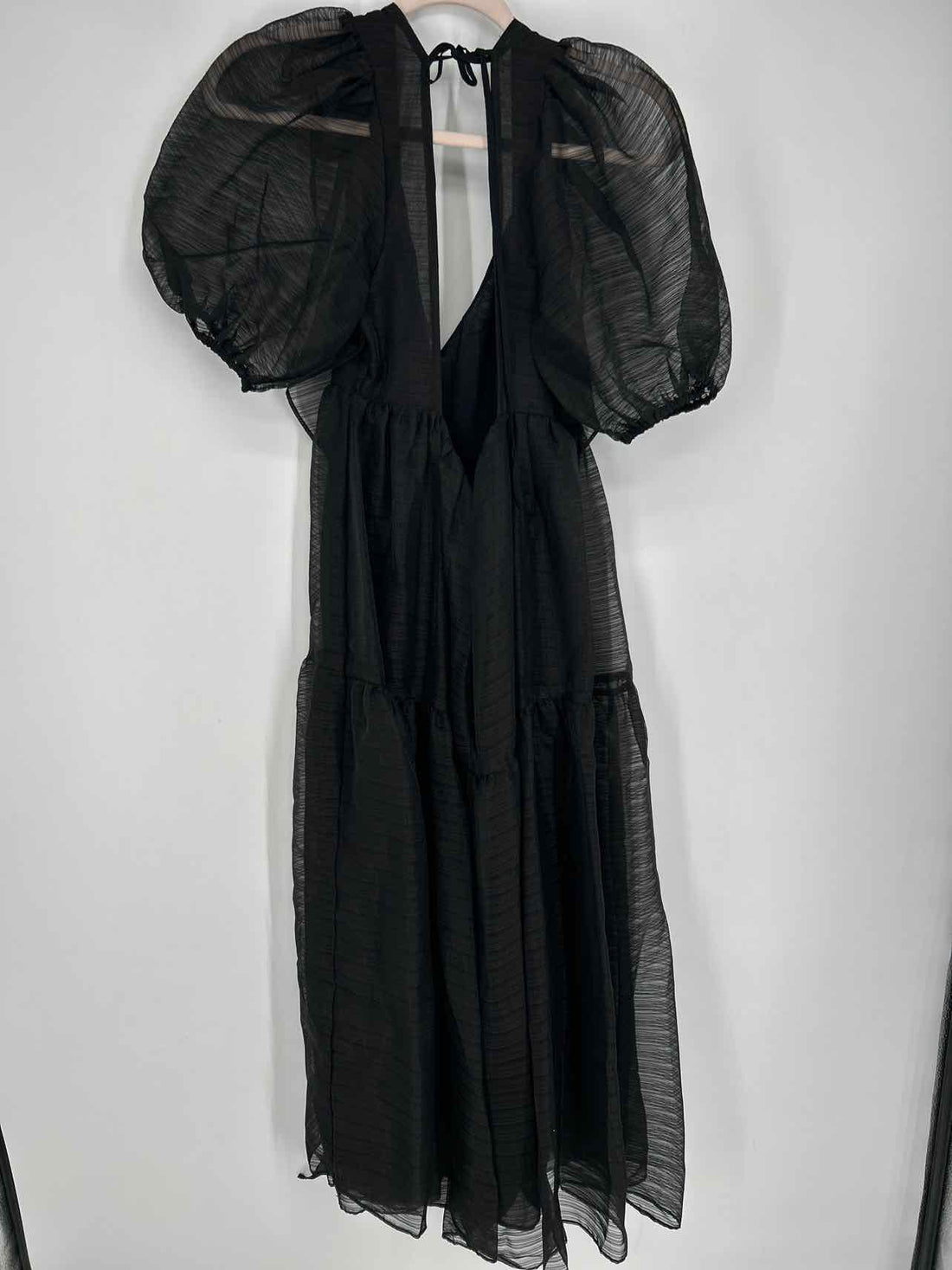 Free People Size 10 Black Short Sleeve Dress