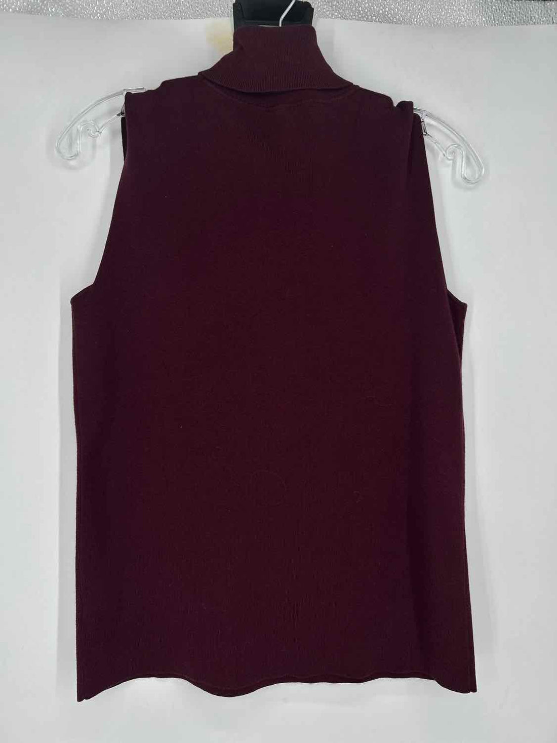 Talbots Size M Burgandy Sleeveless Sweater