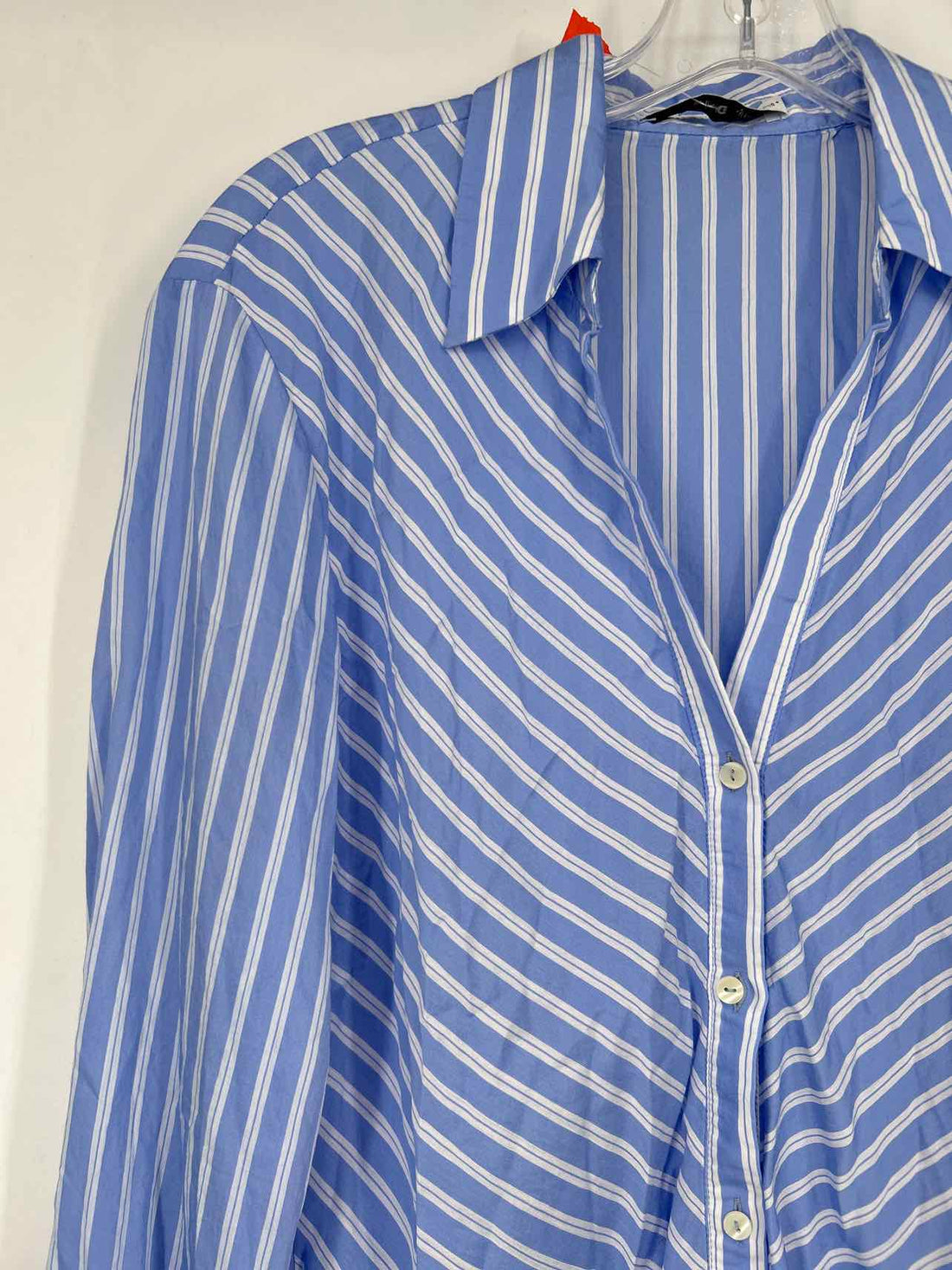MNG Size 4 Blue & White Striped Long Sleeve