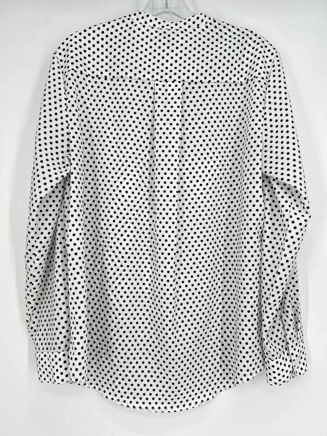 Jones New York Size L White Polkadot Long Sleeve