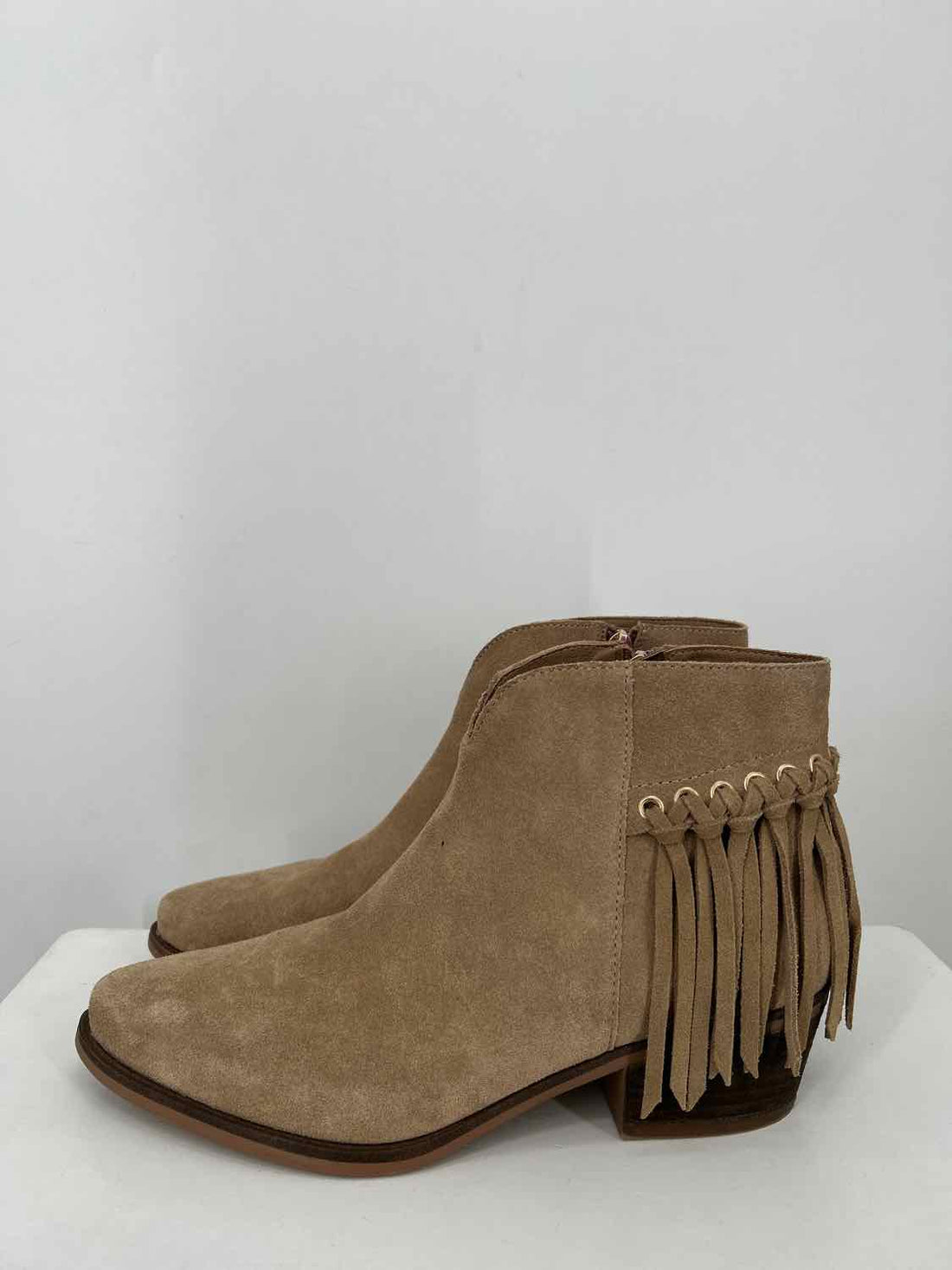 Michael Shannon Women Size 9.5 Tan Genuine Leather Ankle Boot