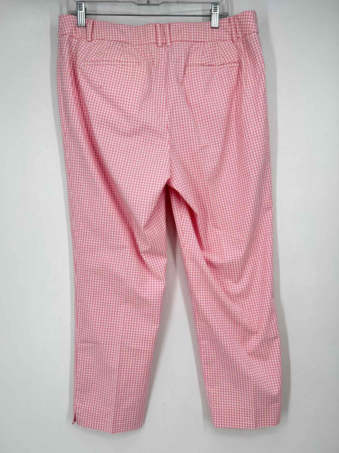 Talbots Size 12 Pink & White Gingham Pants
