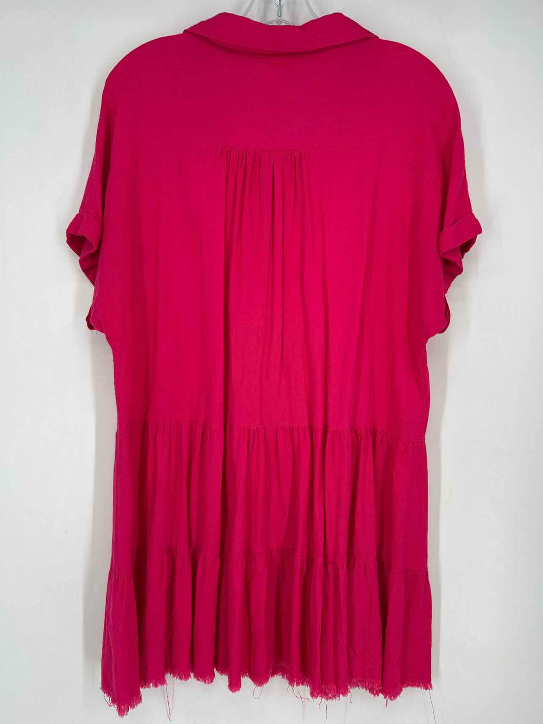 Umgee Size M Hot Pink Short Sleeve Dress
