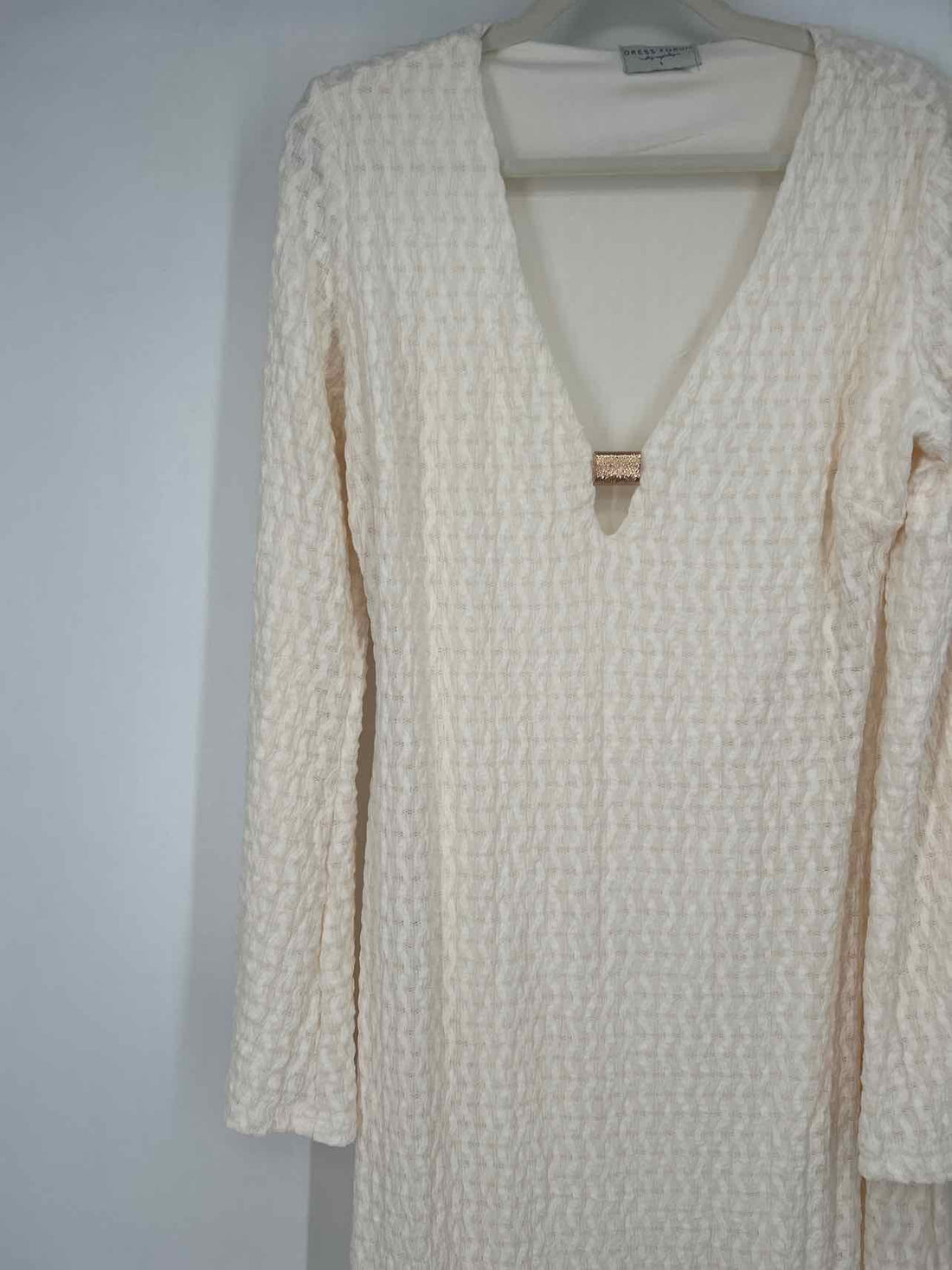 Dress Forum L Ivory Textured New Boutique Dress a